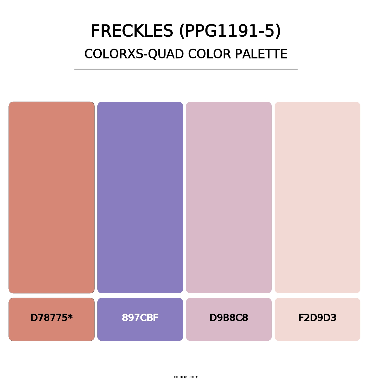 Freckles (PPG1191-5) - Colorxs Quad Palette