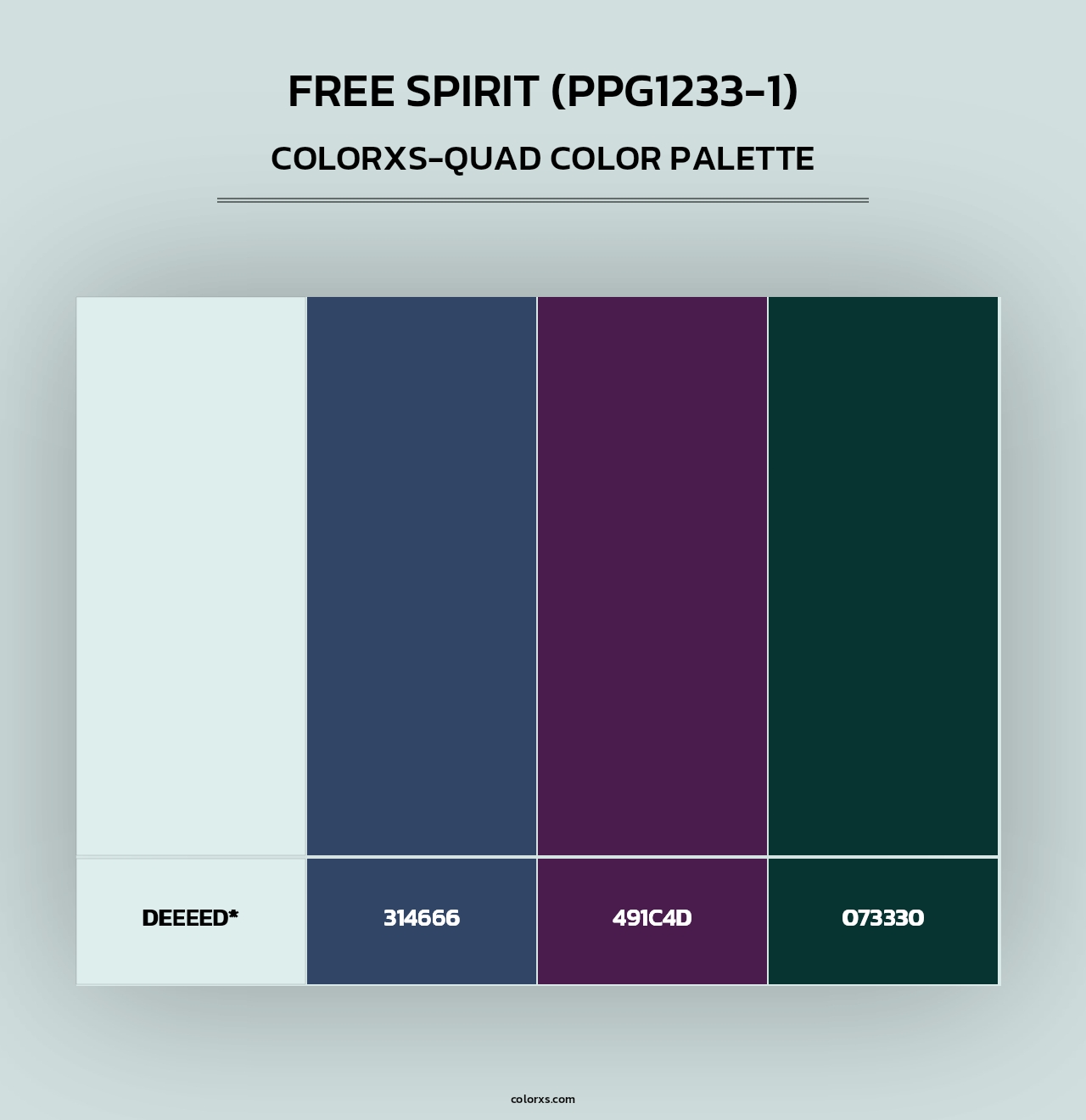 Free Spirit (PPG1233-1) - Colorxs Quad Palette