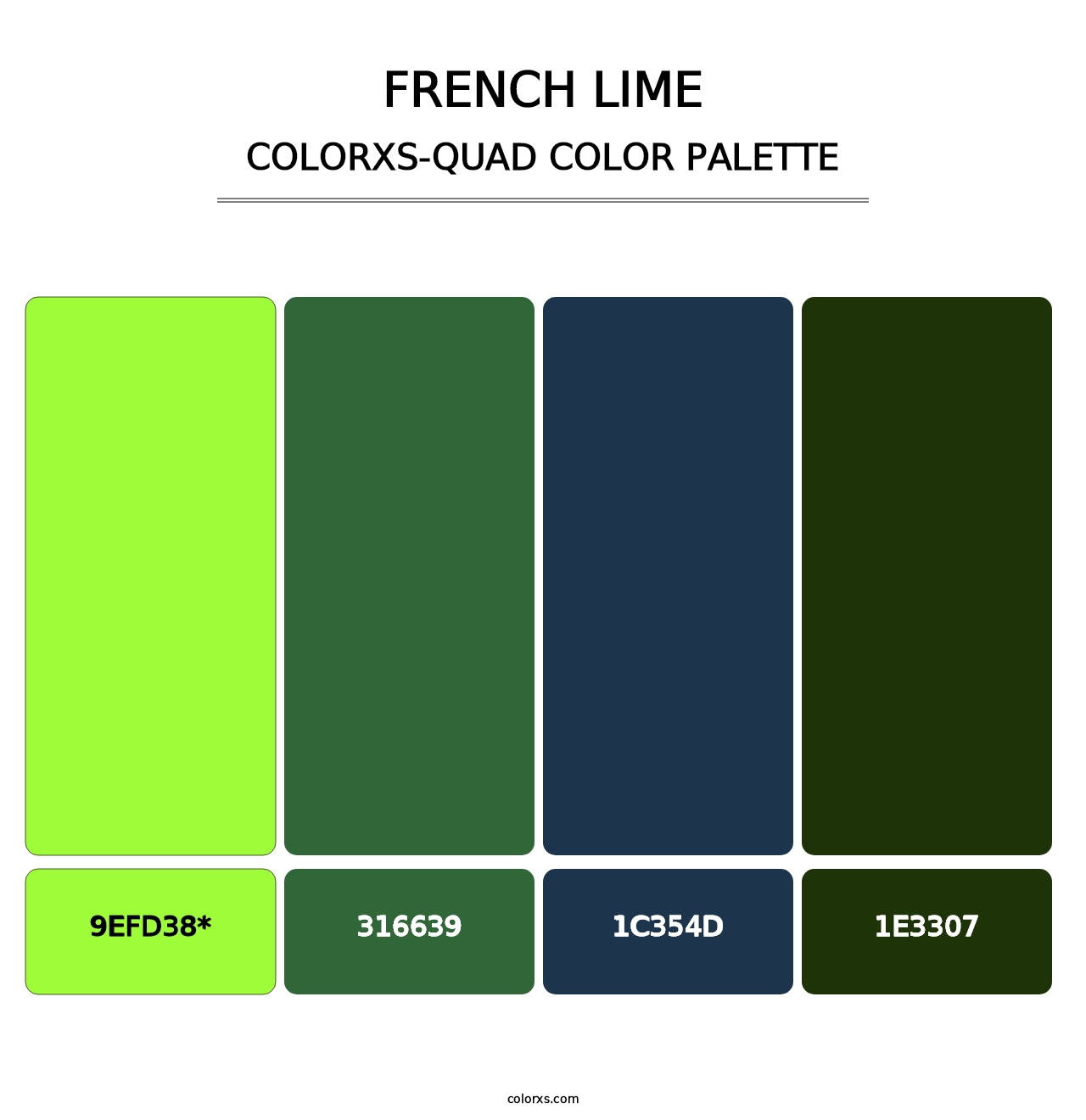 French Lime - Colorxs Quad Palette