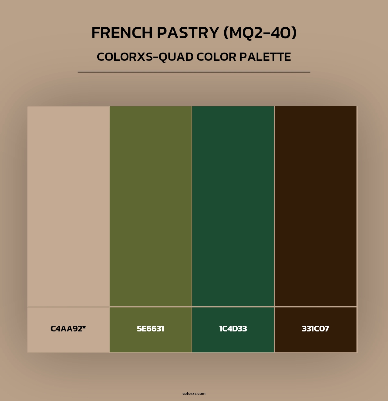 French Pastry (MQ2-40) - Colorxs Quad Palette