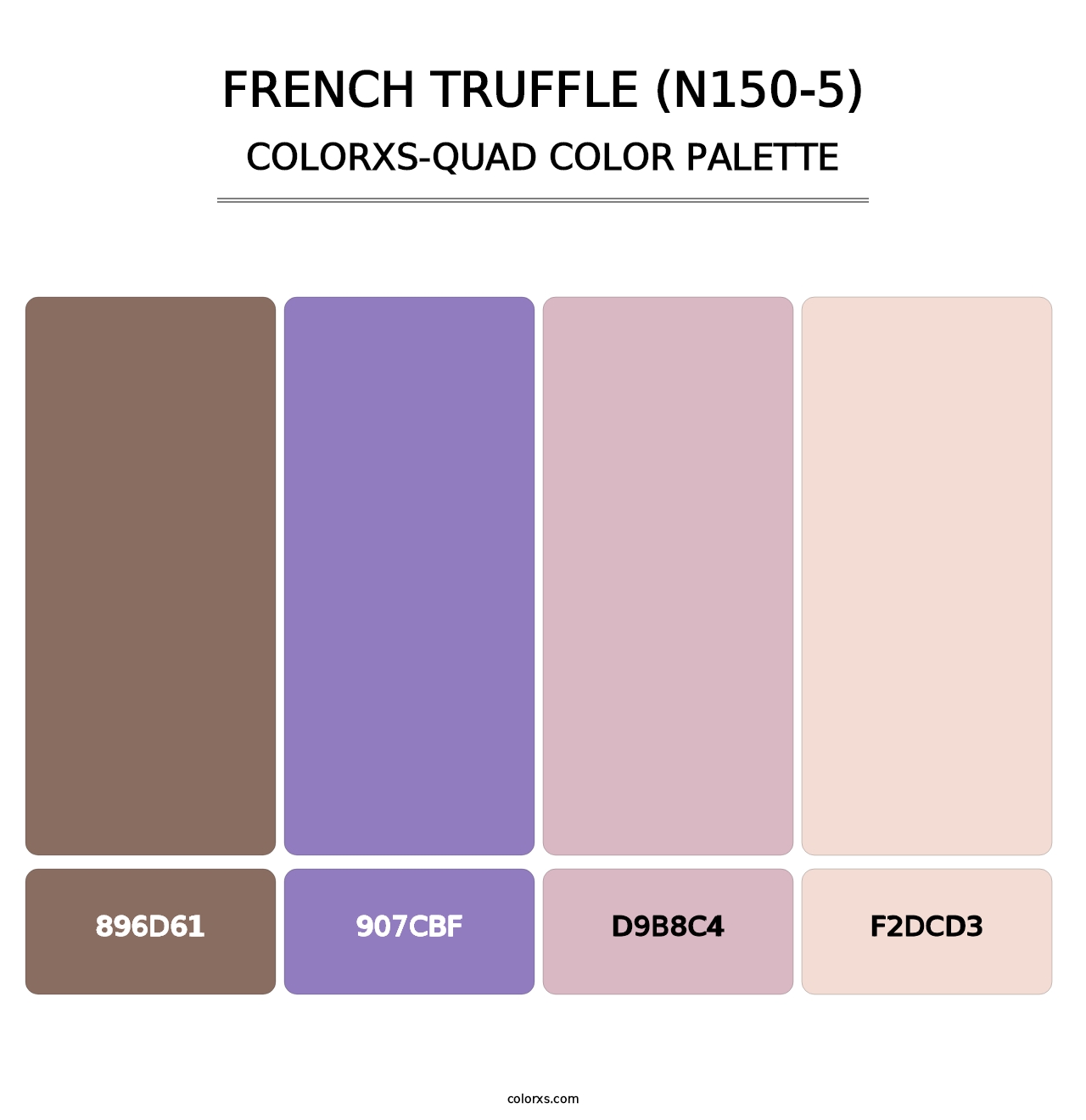 French Truffle (N150-5) - Colorxs Quad Palette