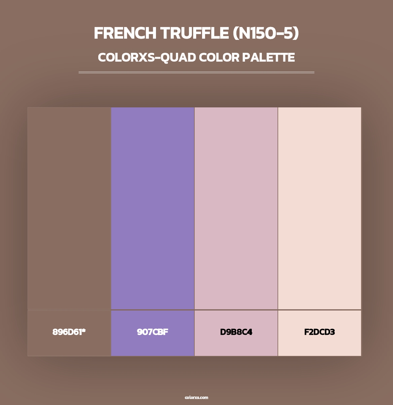 French Truffle (N150-5) - Colorxs Quad Palette