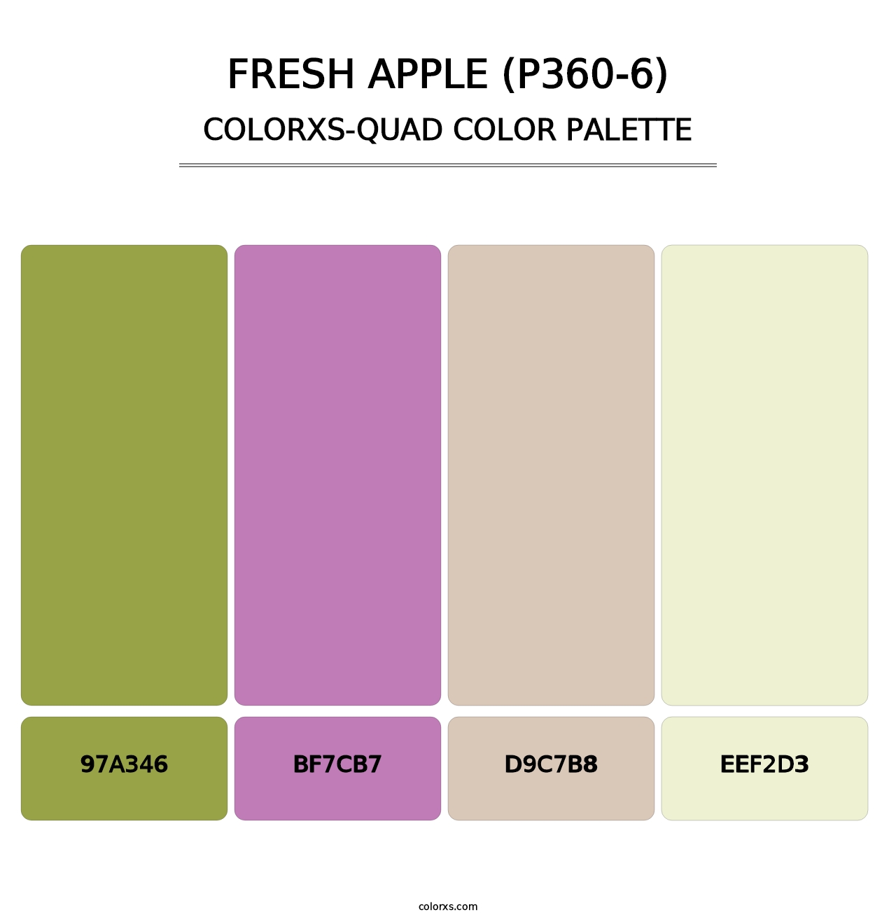 Fresh Apple (P360-6) - Colorxs Quad Palette