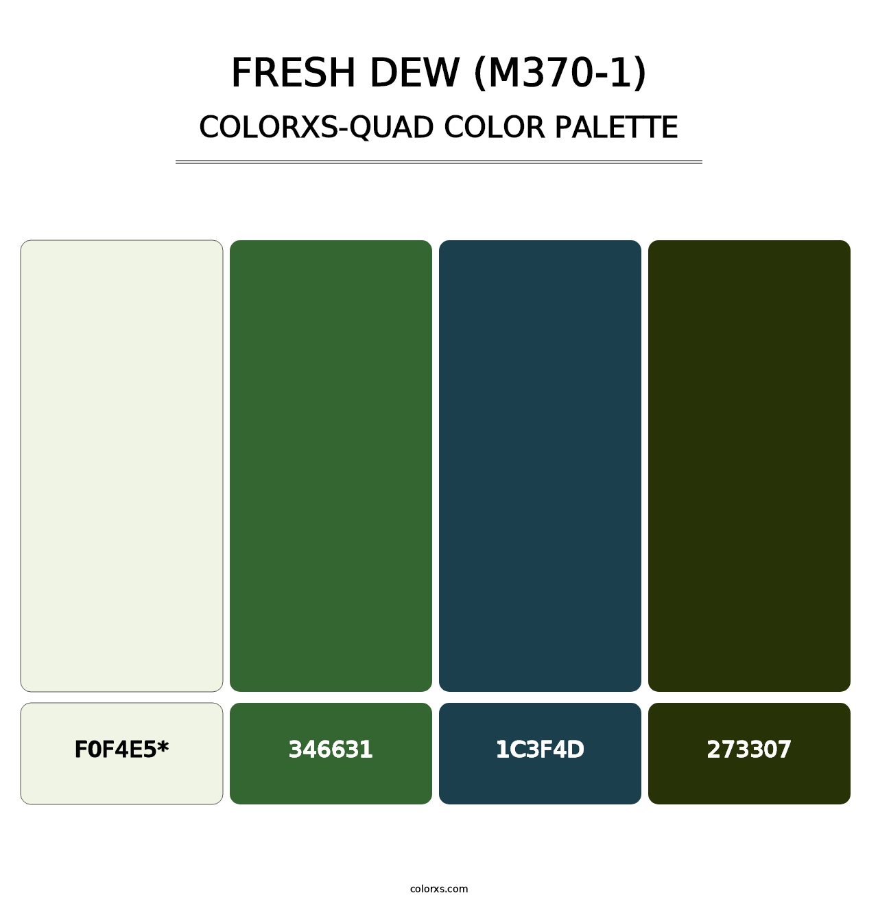 Fresh Dew (M370-1) - Colorxs Quad Palette