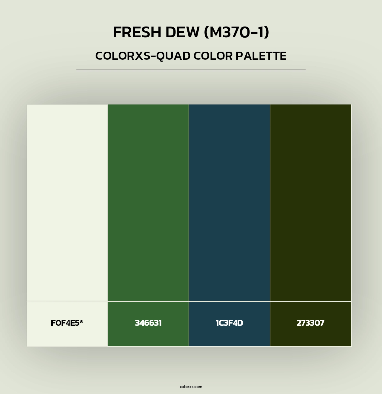 Fresh Dew (M370-1) - Colorxs Quad Palette