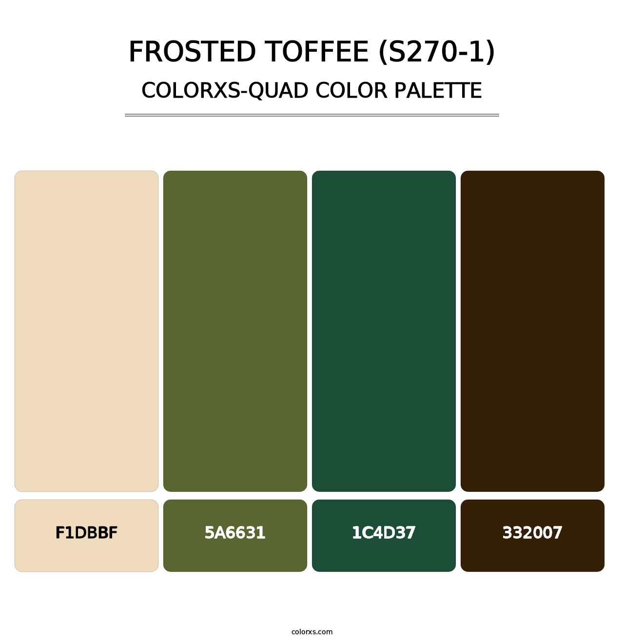 Frosted Toffee (S270-1) - Colorxs Quad Palette
