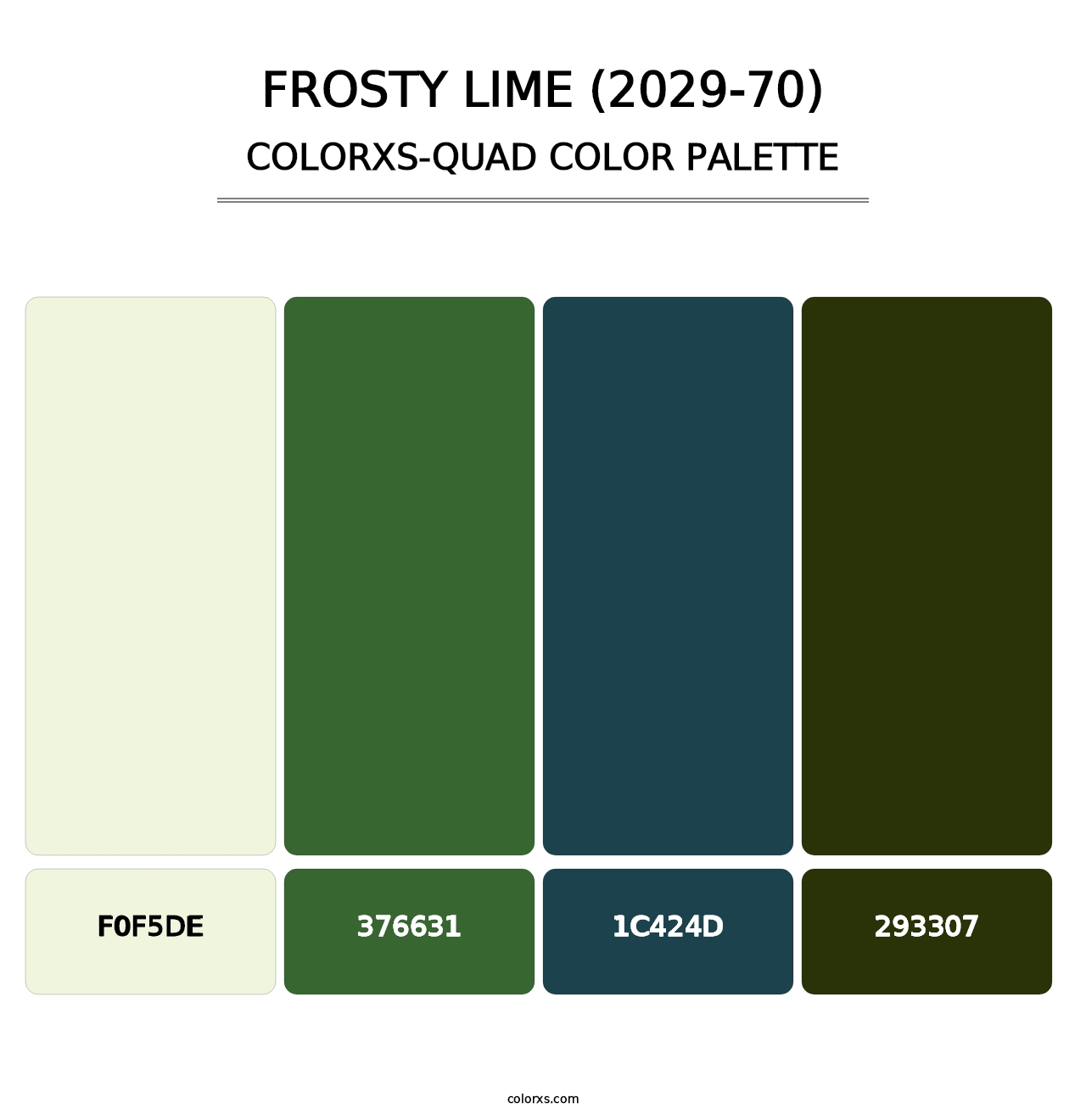 Frosty Lime (2029-70) - Colorxs Quad Palette