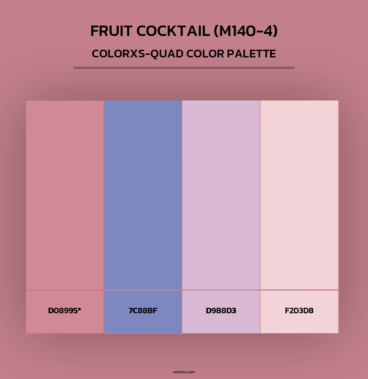 Fruit Cocktail (M140-4) - Colorxs Quad Palette