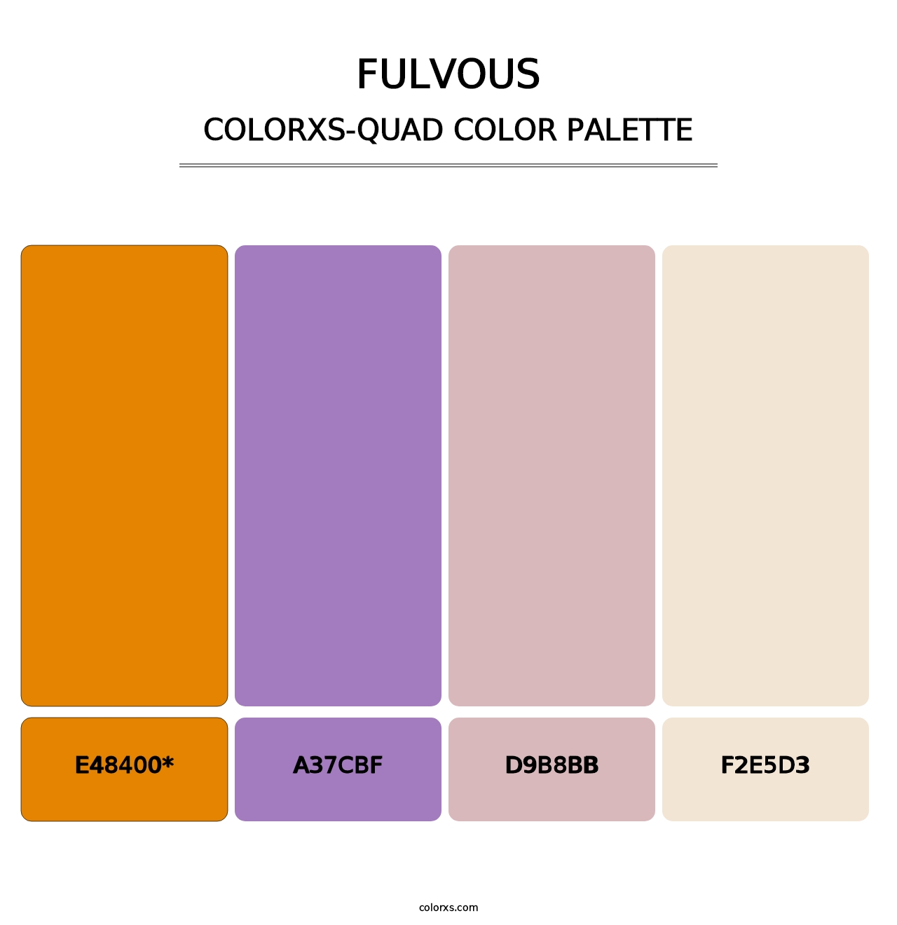 Fulvous - Colorxs Quad Palette
