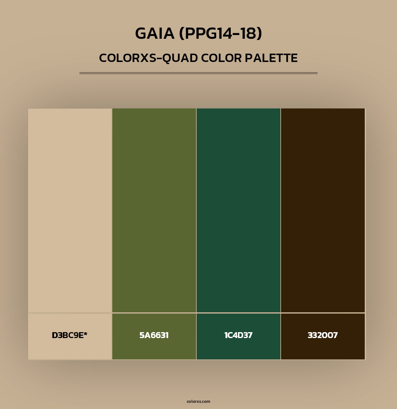 Gaia (PPG14-18) - Colorxs Quad Palette