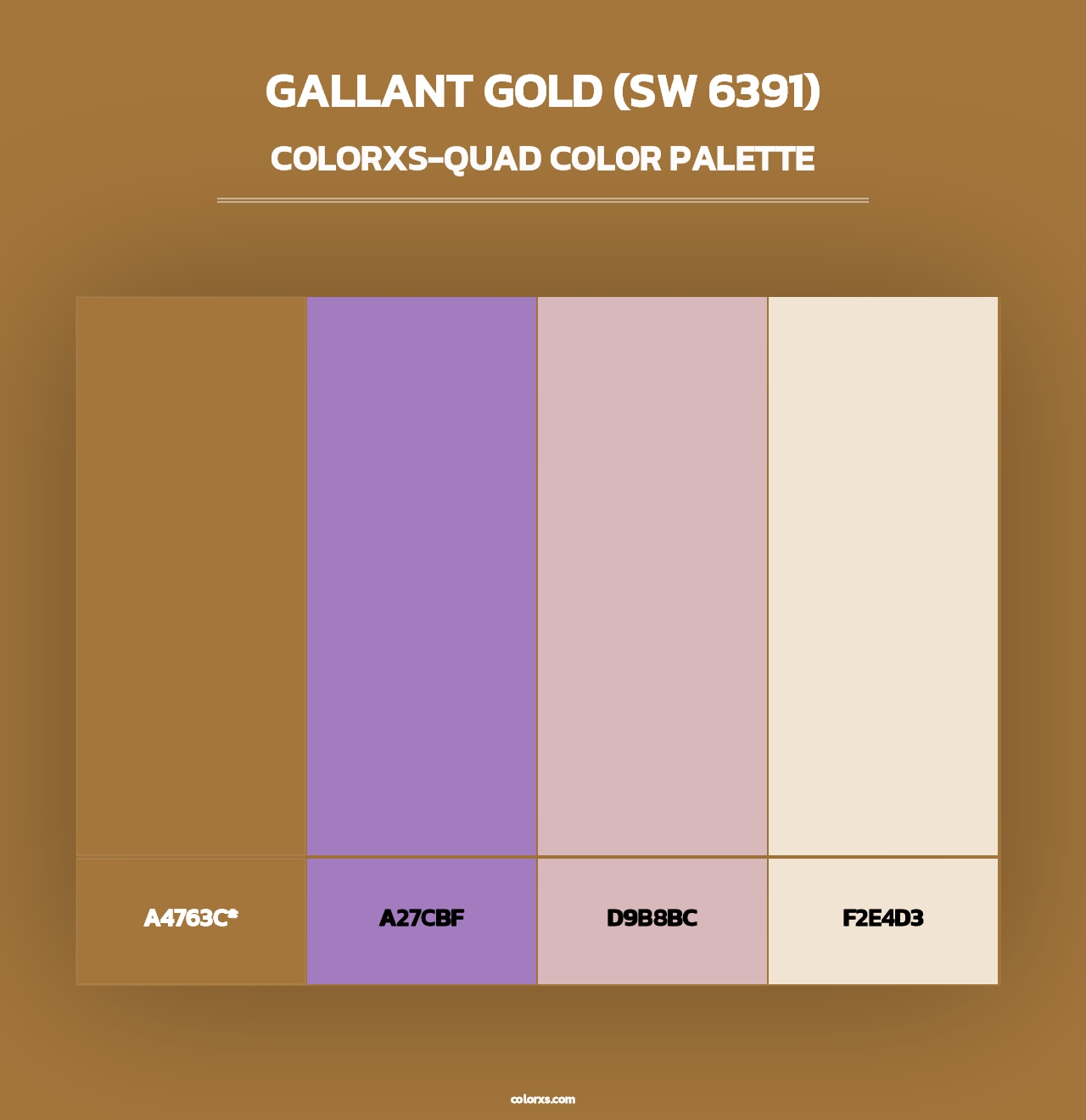 Gallant Gold (SW 6391) - Colorxs Quad Palette