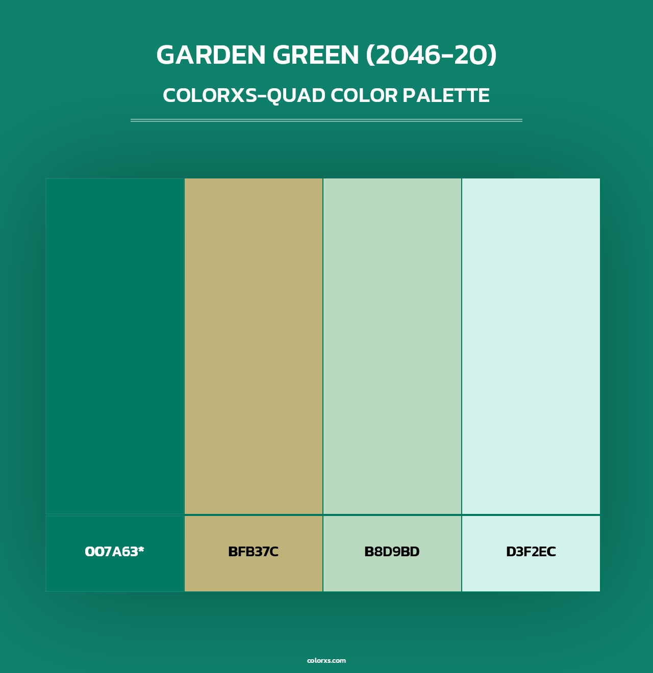 Garden Green (2046-20) - Colorxs Quad Palette