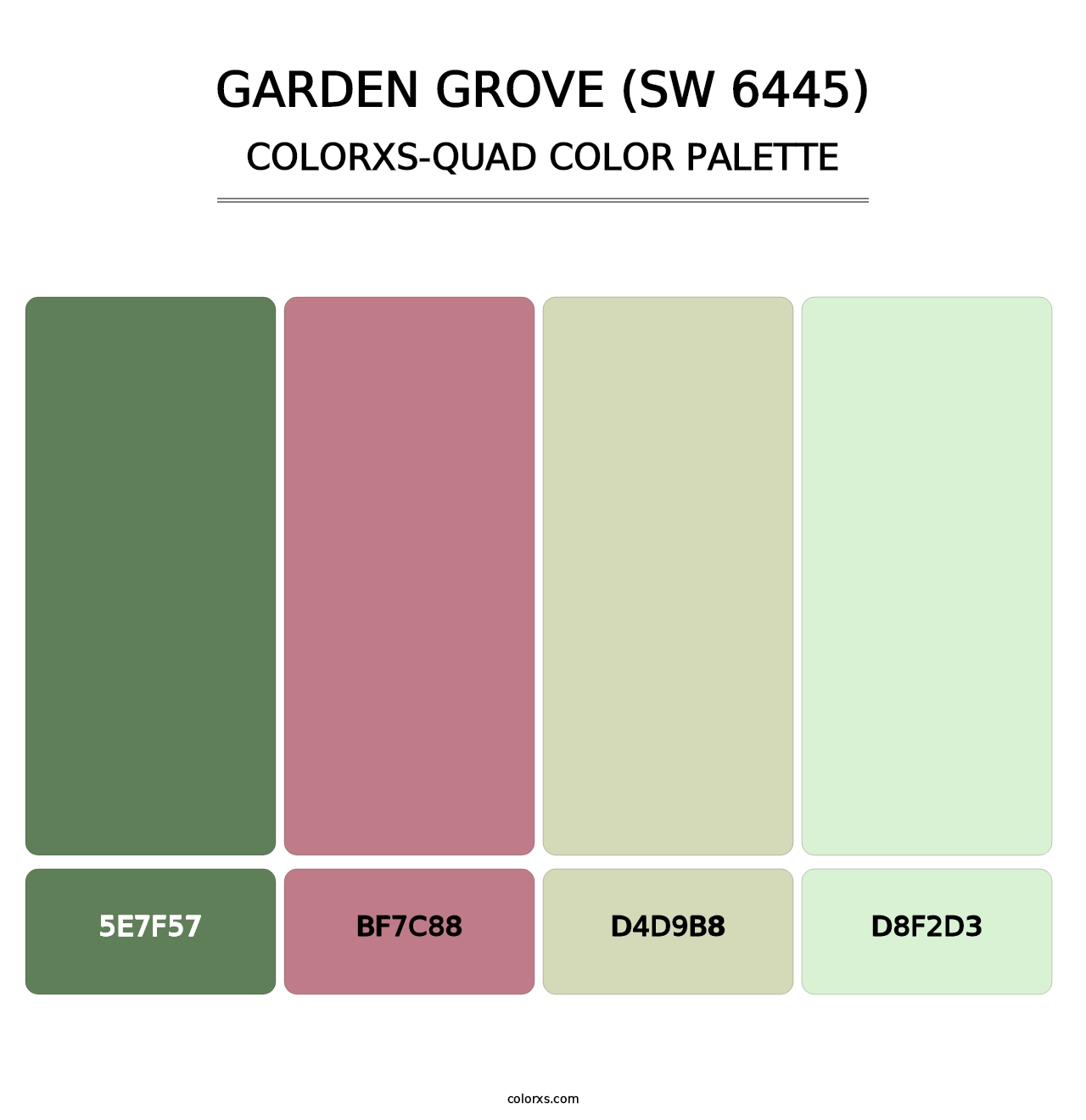 Garden Grove (SW 6445) - Colorxs Quad Palette