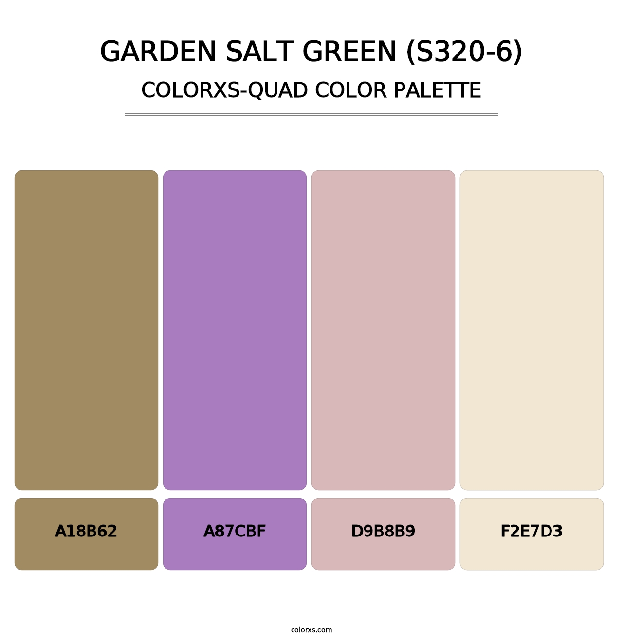 Garden Salt Green (S320-6) - Colorxs Quad Palette