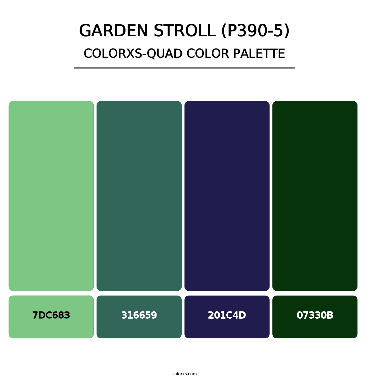 Garden Stroll (P390-5) - Colorxs Quad Palette