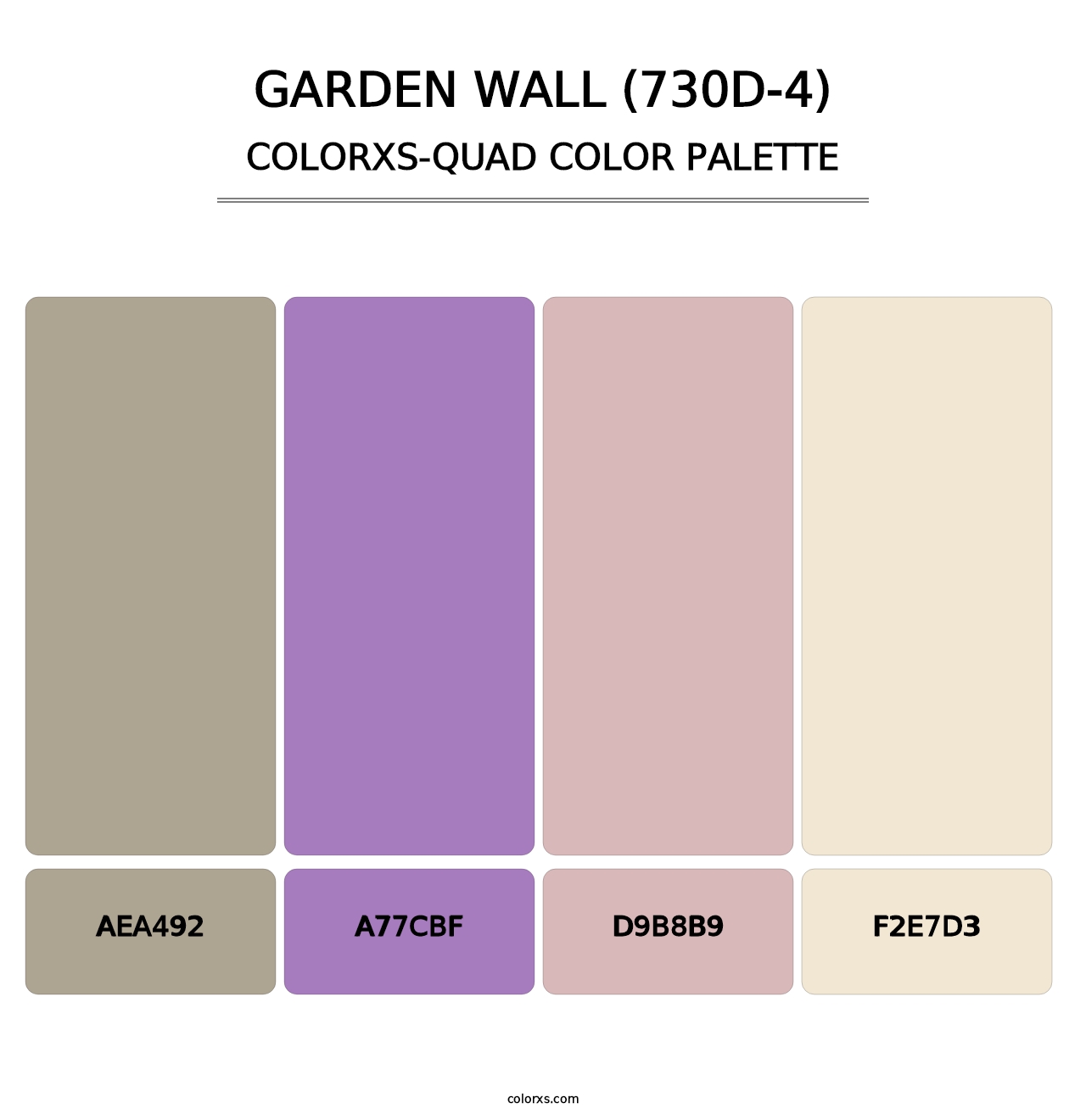 Garden Wall (730D-4) - Colorxs Quad Palette