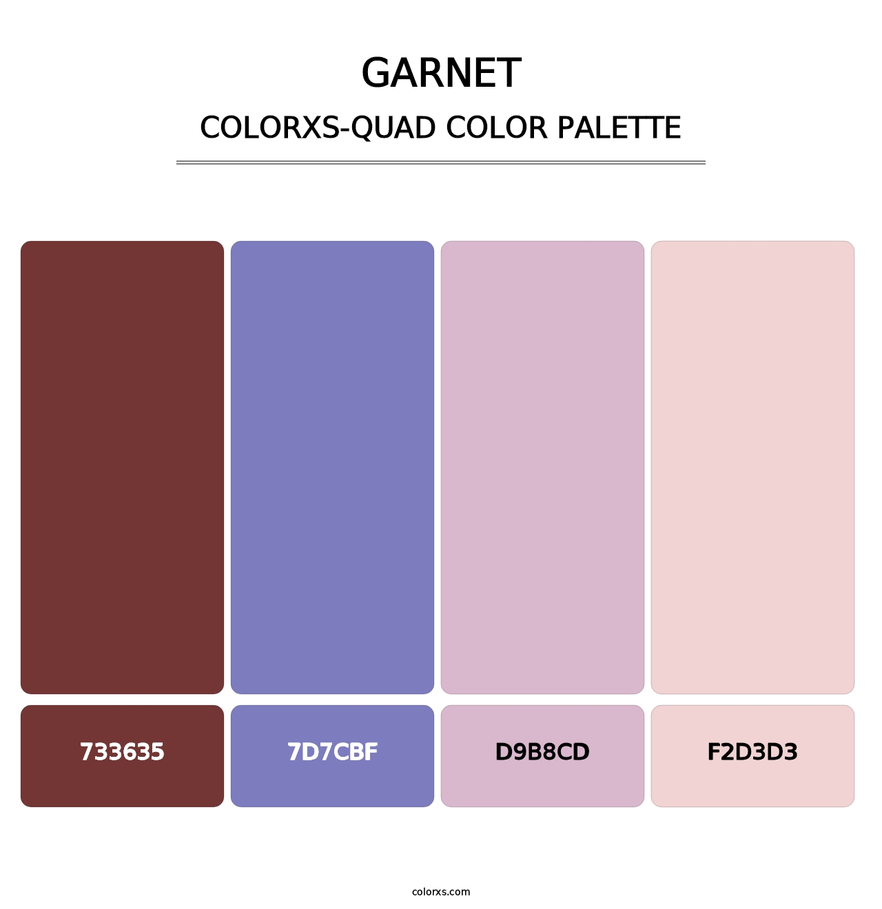 Garnet - Colorxs Quad Palette