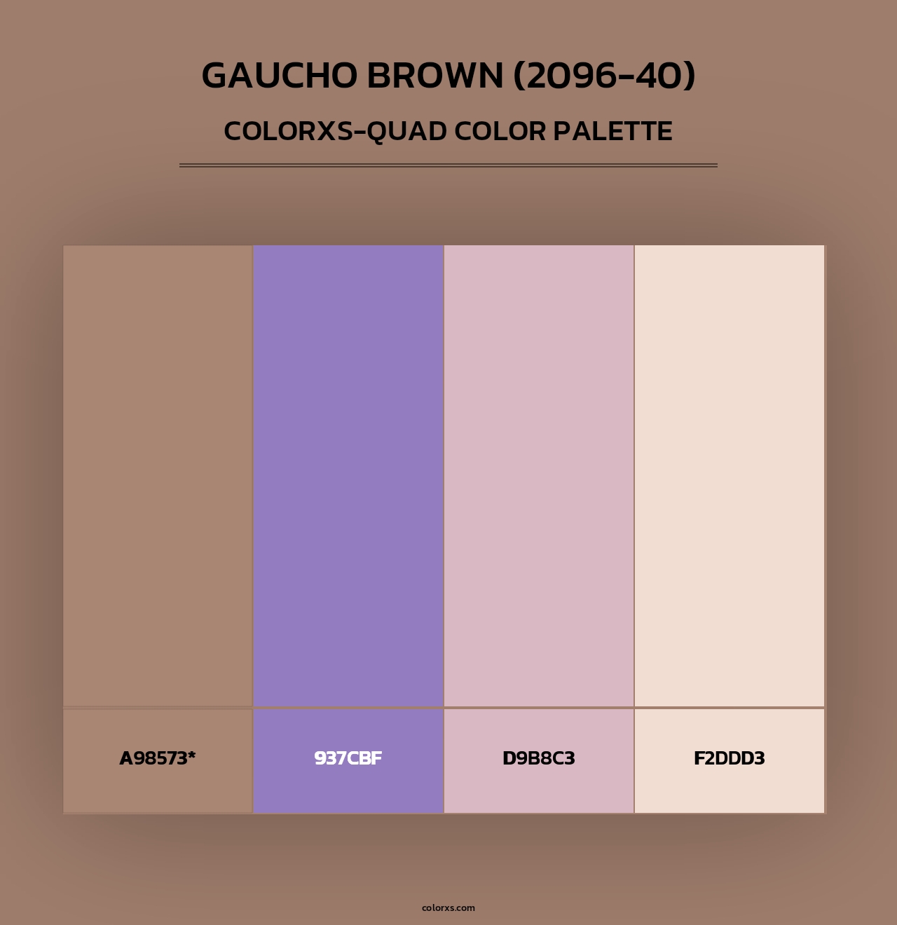 Gaucho Brown (2096-40) - Colorxs Quad Palette