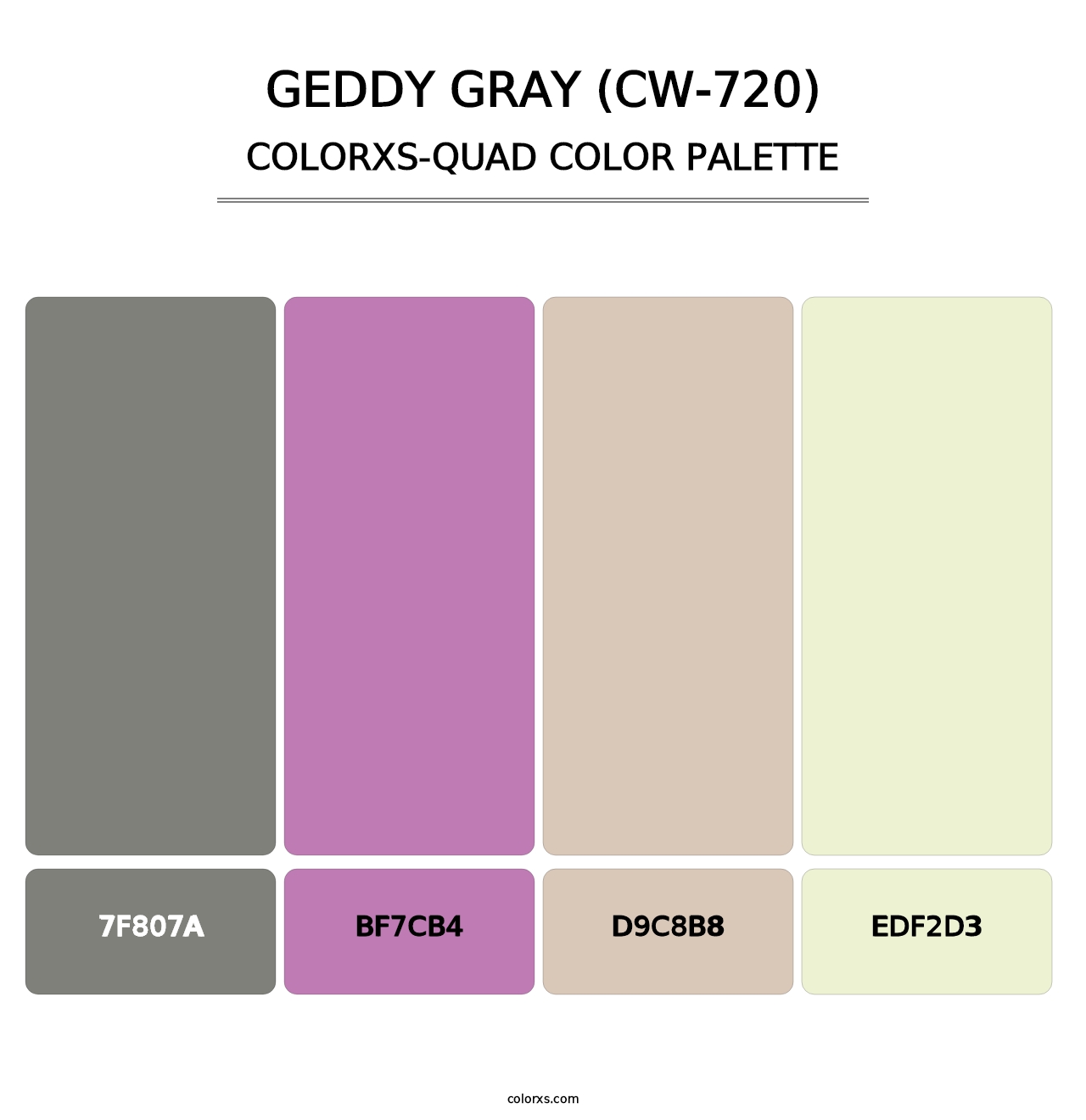 Geddy Gray (CW-720) - Colorxs Quad Palette
