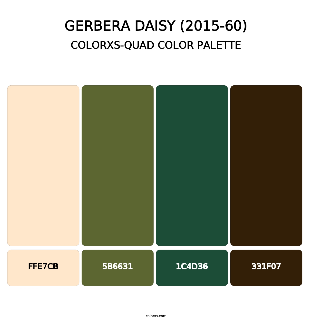 Gerbera Daisy (2015-60) - Colorxs Quad Palette