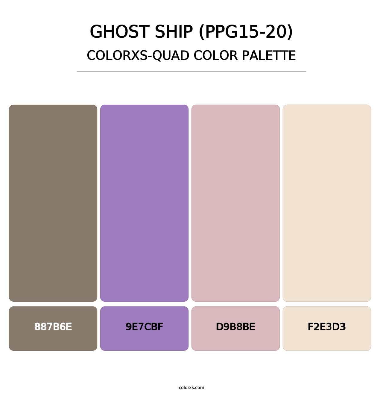Ghost Ship (PPG15-20) - Colorxs Quad Palette