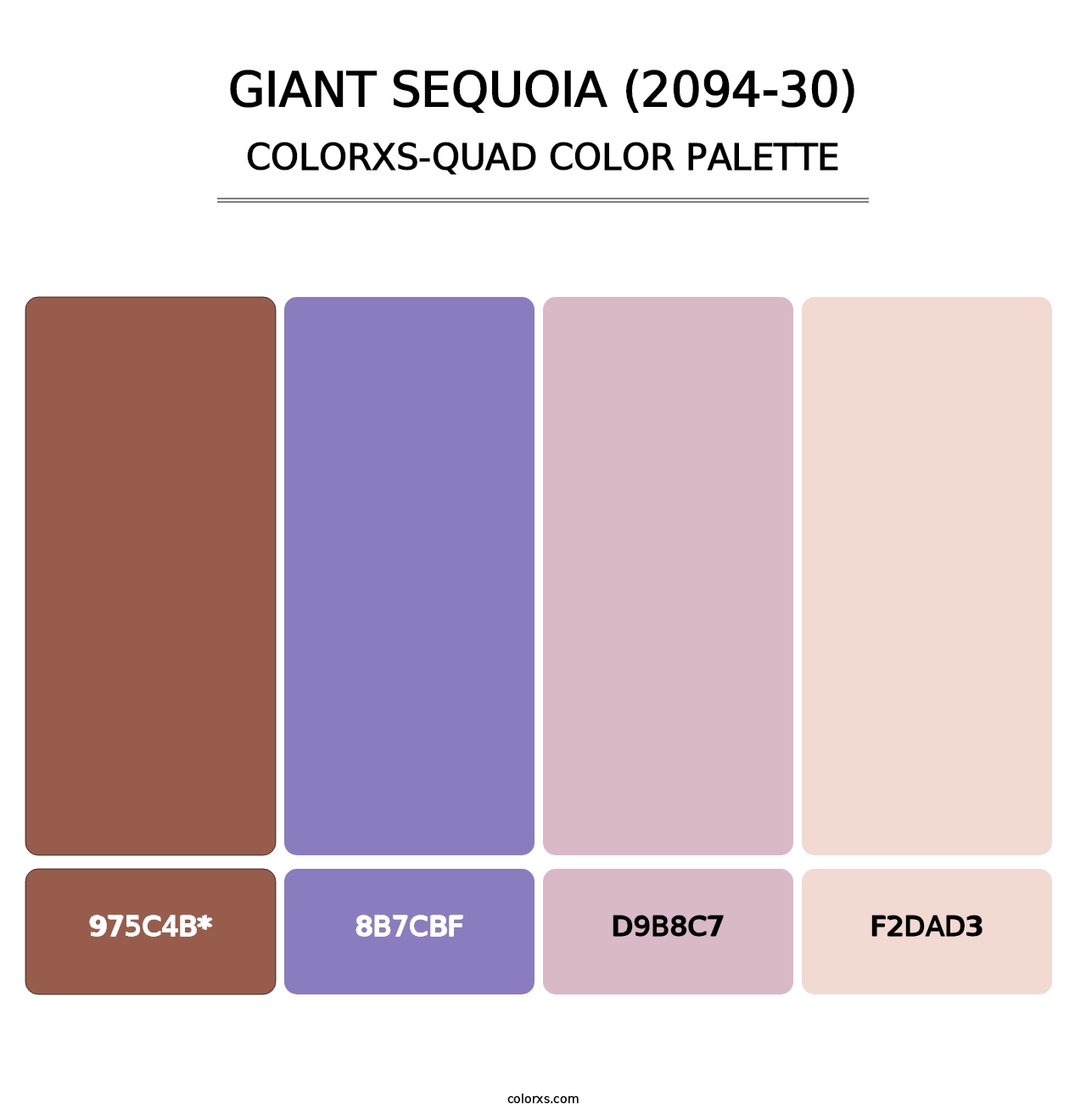 Giant Sequoia (2094-30) - Colorxs Quad Palette