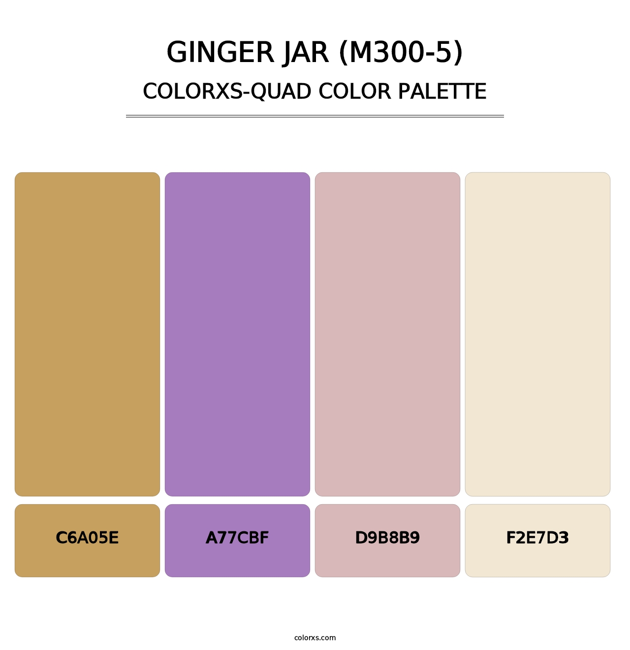 Ginger Jar (M300-5) - Colorxs Quad Palette
