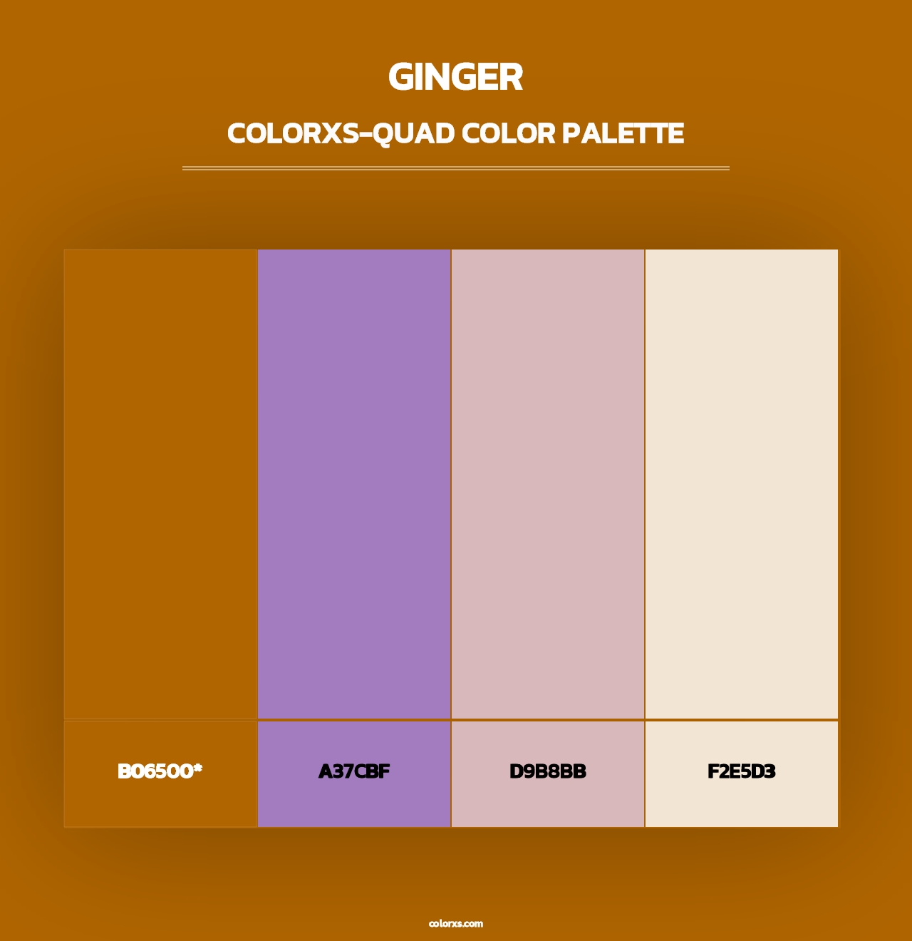 Ginger - Colorxs Quad Palette