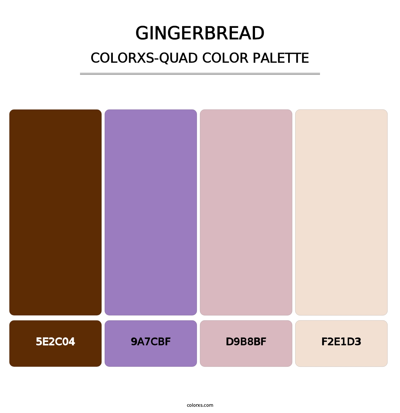 Gingerbread - Colorxs Quad Palette