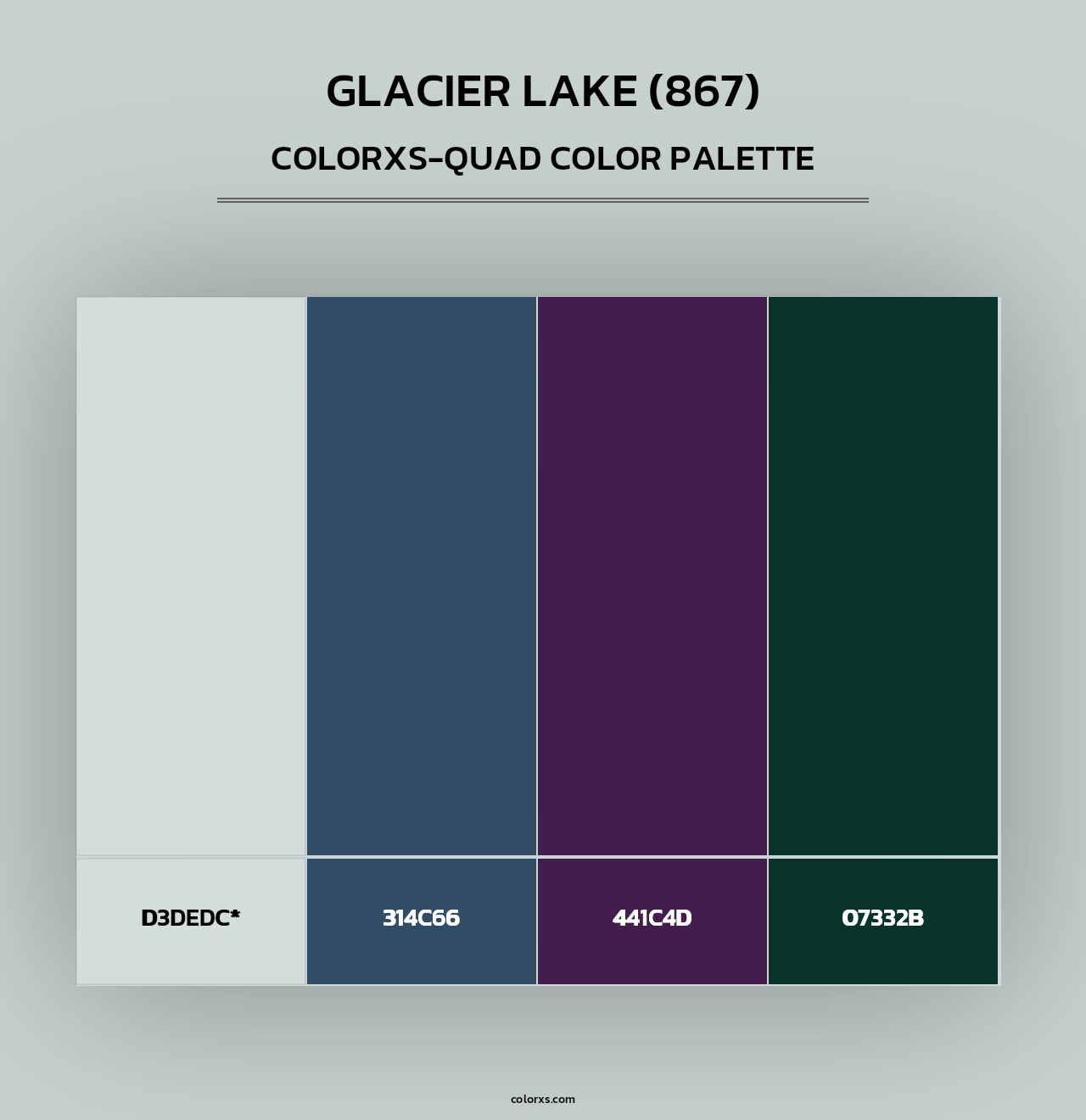 Glacier Lake (867) - Colorxs Quad Palette