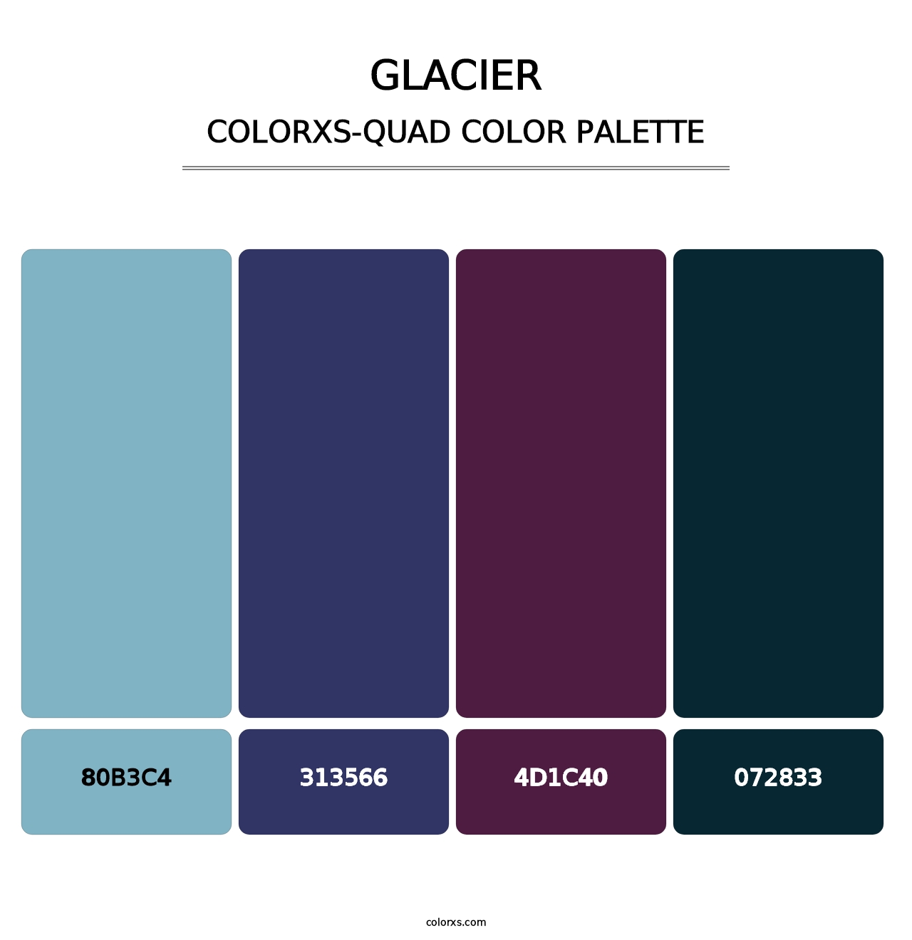 Glacier - Colorxs Quad Palette