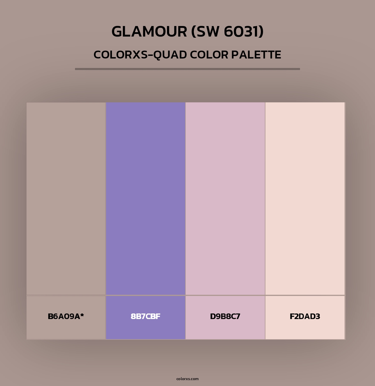 Glamour (SW 6031) - Colorxs Quad Palette