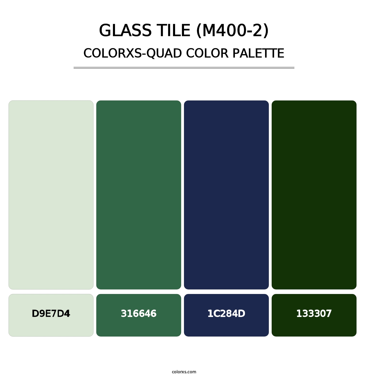 Glass Tile (M400-2) - Colorxs Quad Palette