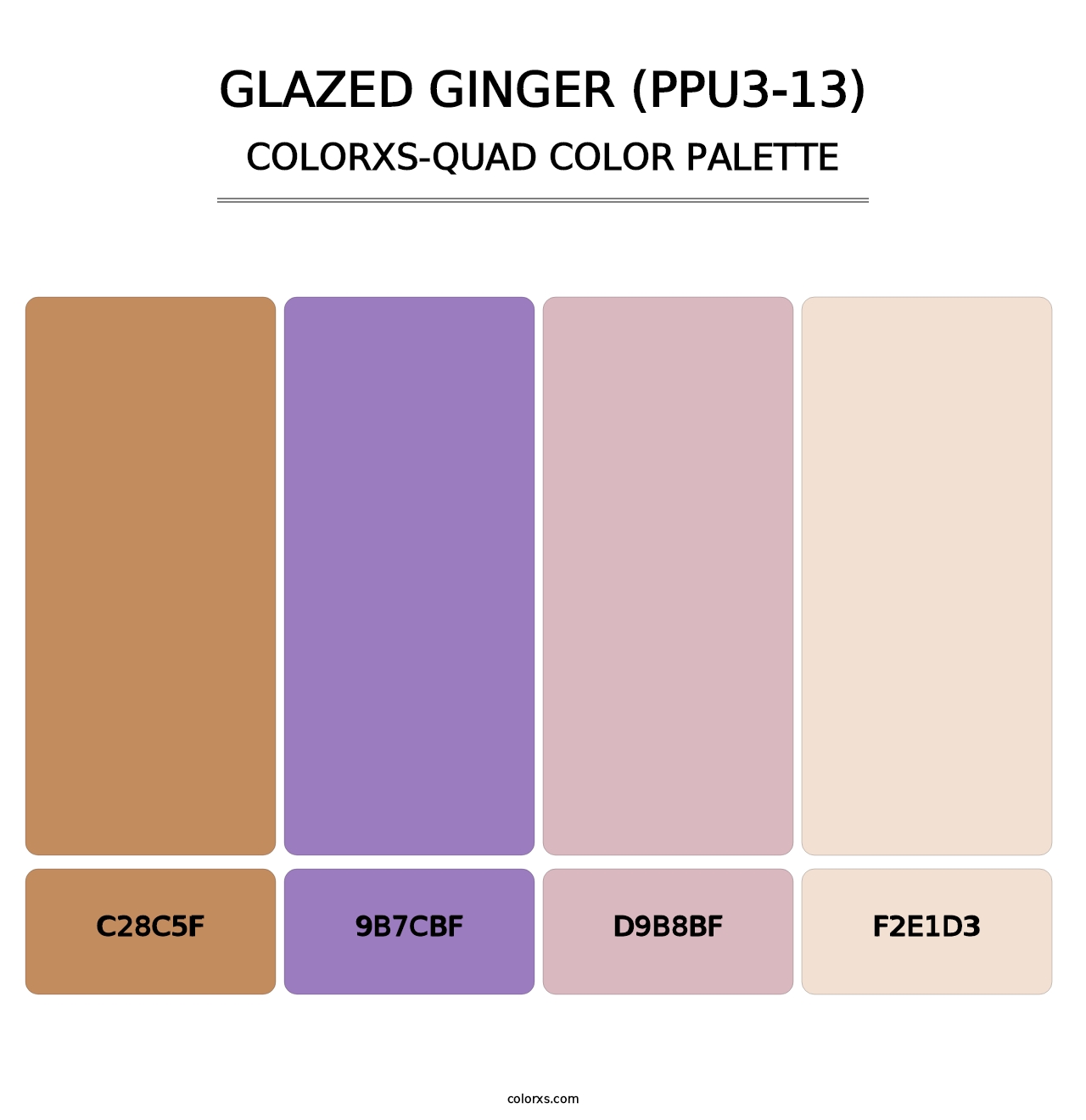 Glazed Ginger (PPU3-13) - Colorxs Quad Palette