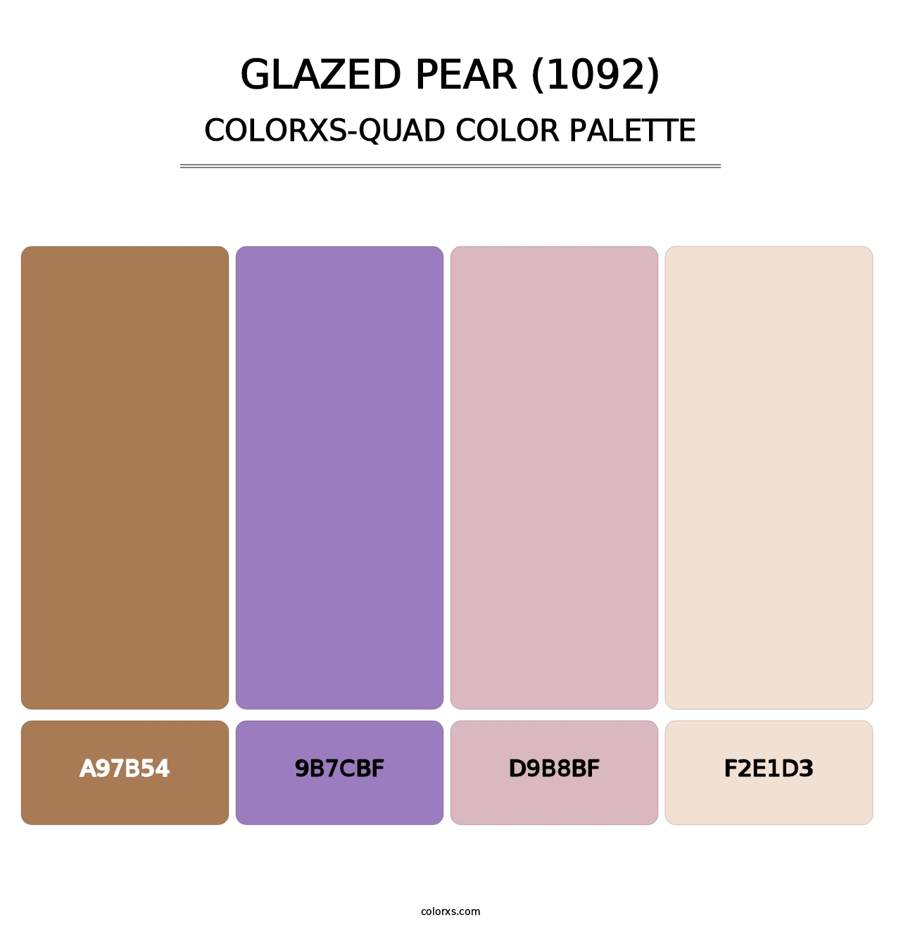 Glazed Pear (1092) - Colorxs Quad Palette