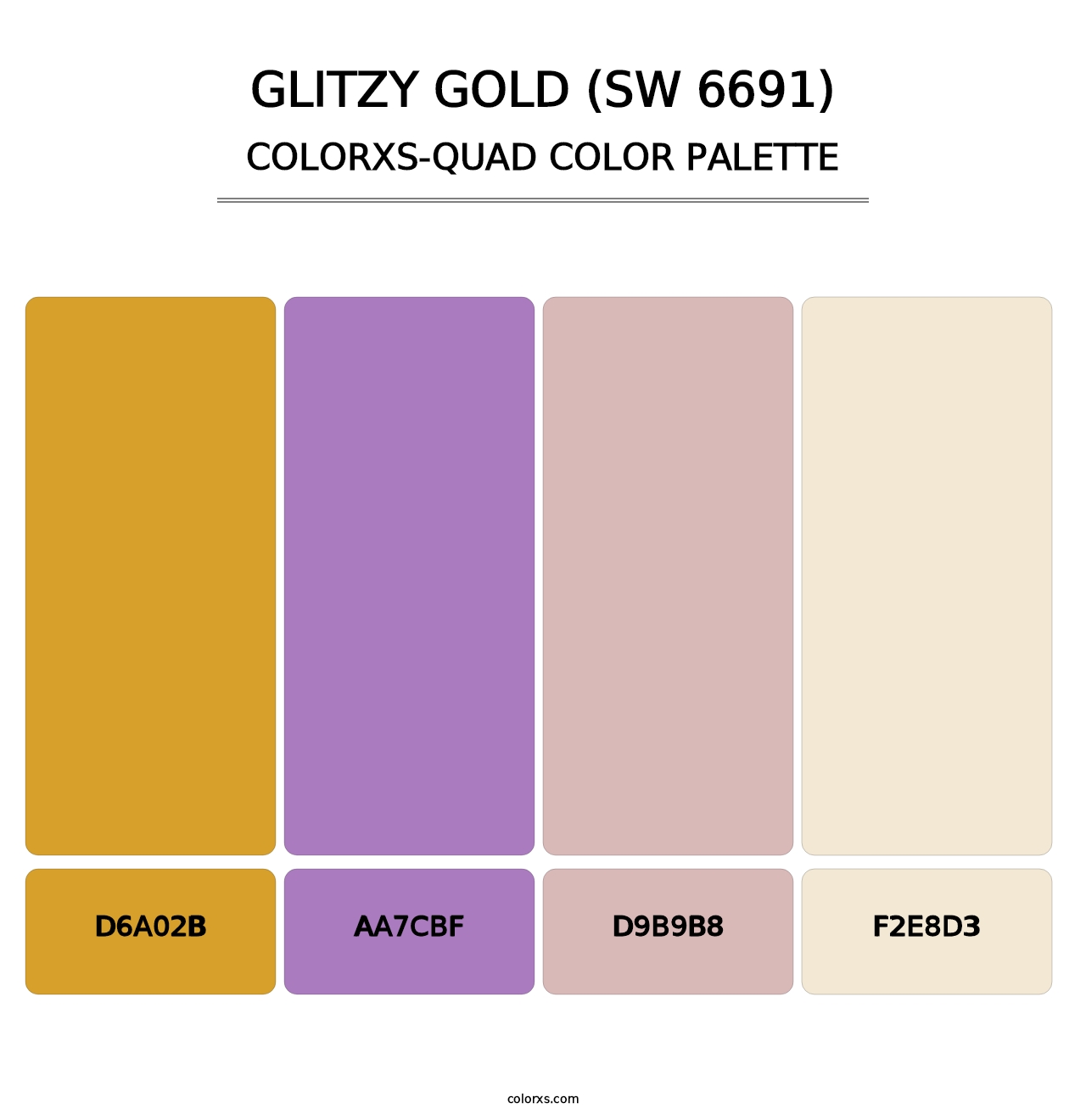 Glitzy Gold (SW 6691) - Colorxs Quad Palette