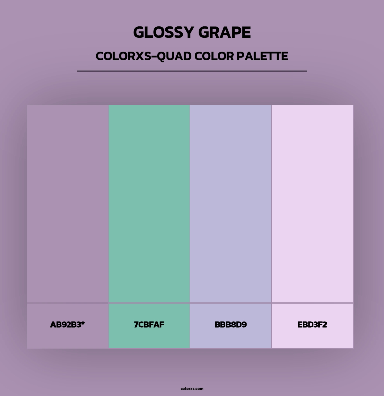 Glossy Grape - Colorxs Quad Palette