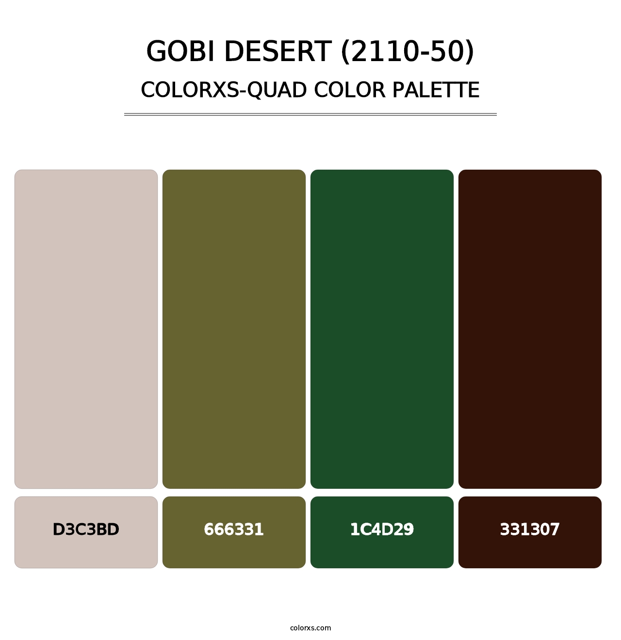 Gobi Desert (2110-50) - Colorxs Quad Palette