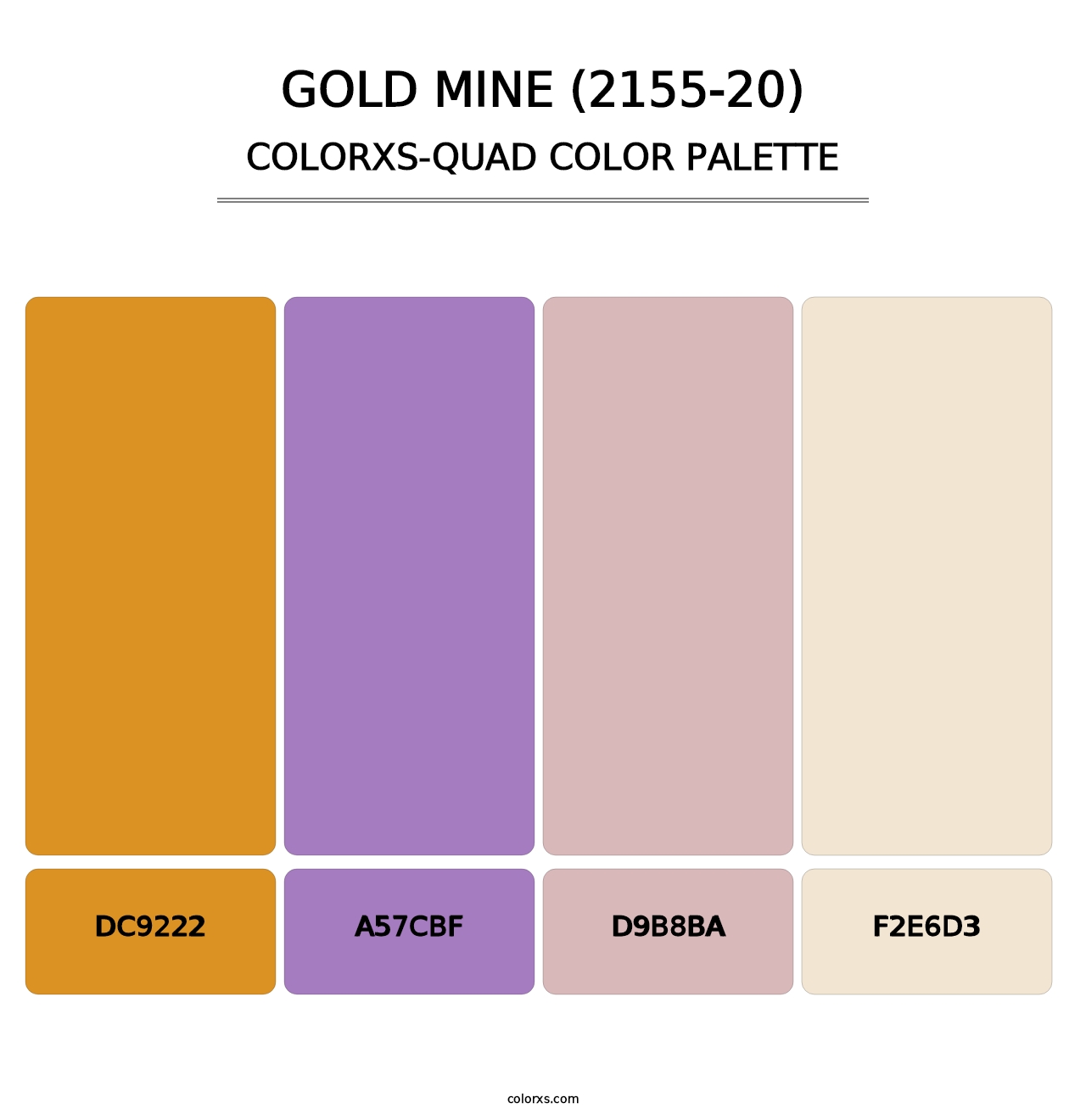 Gold Mine (2155-20) - Colorxs Quad Palette