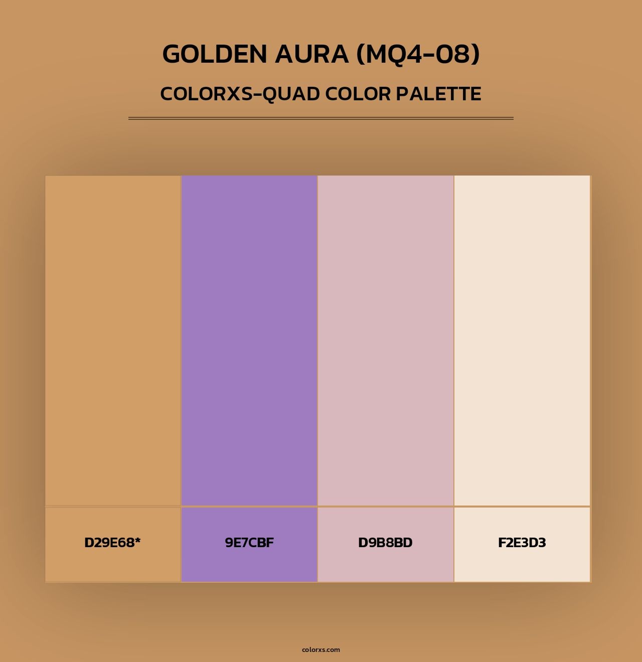 Golden Aura (MQ4-08) - Colorxs Quad Palette