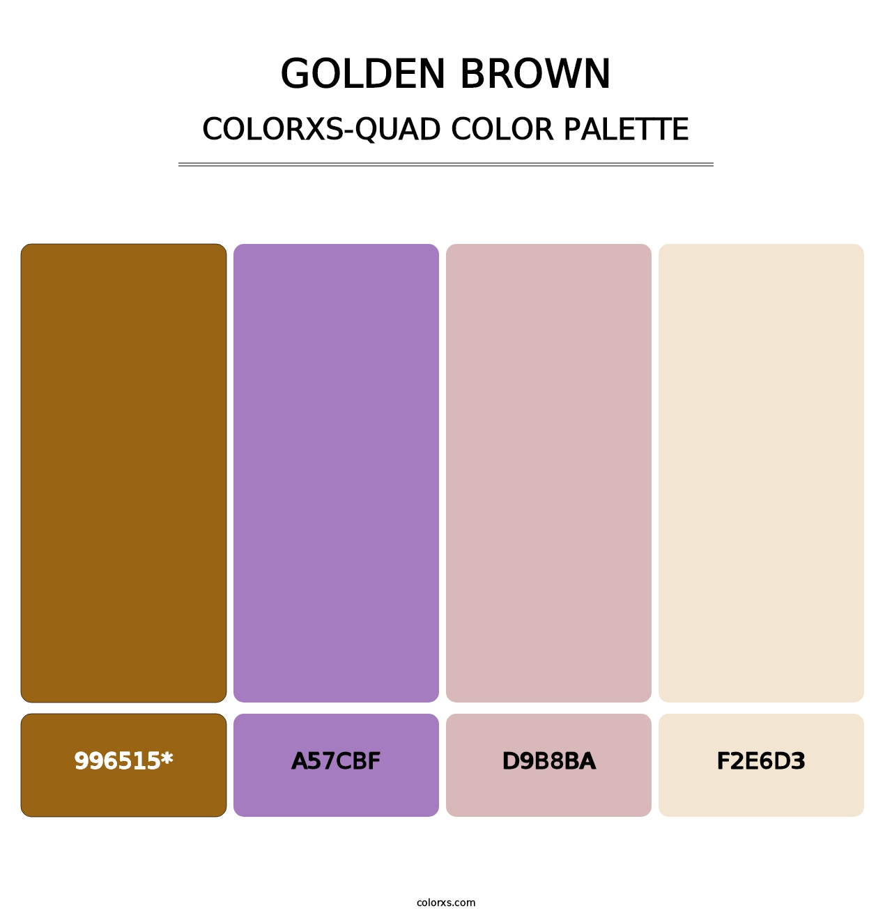 Golden brown - Colorxs Quad Palette