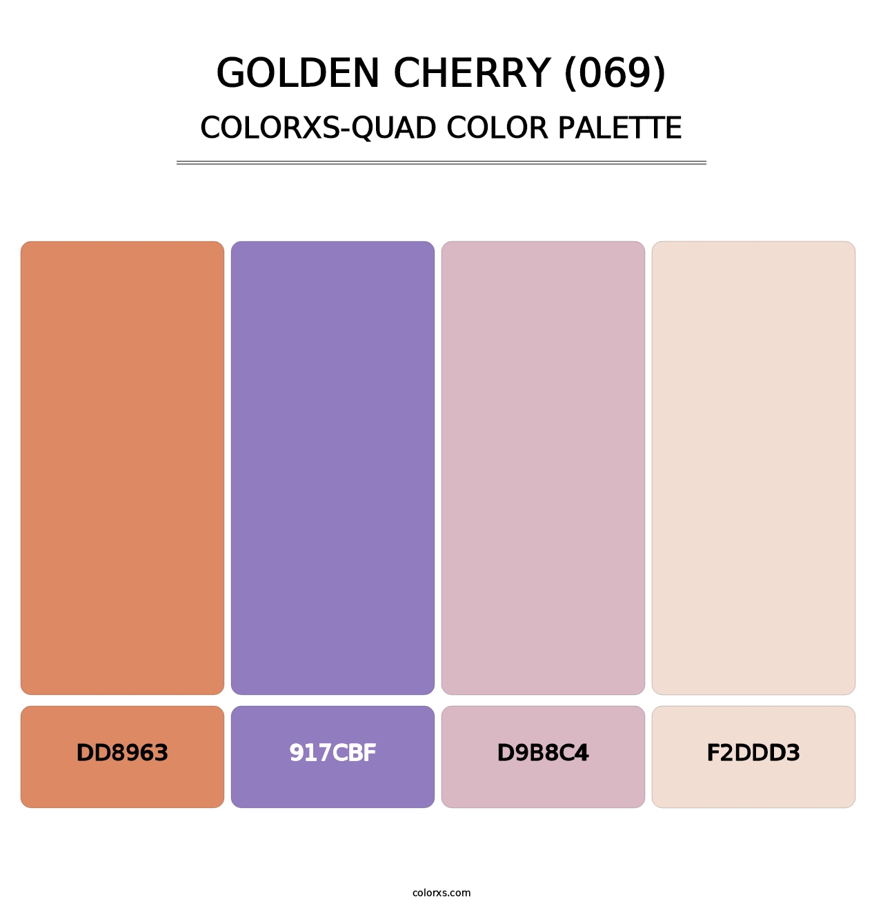 Golden Cherry (069) - Colorxs Quad Palette