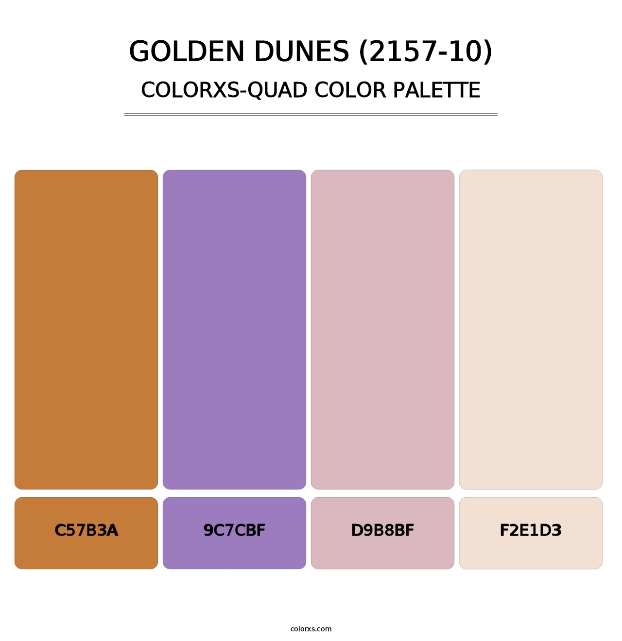 Golden Dunes (2157-10) - Colorxs Quad Palette