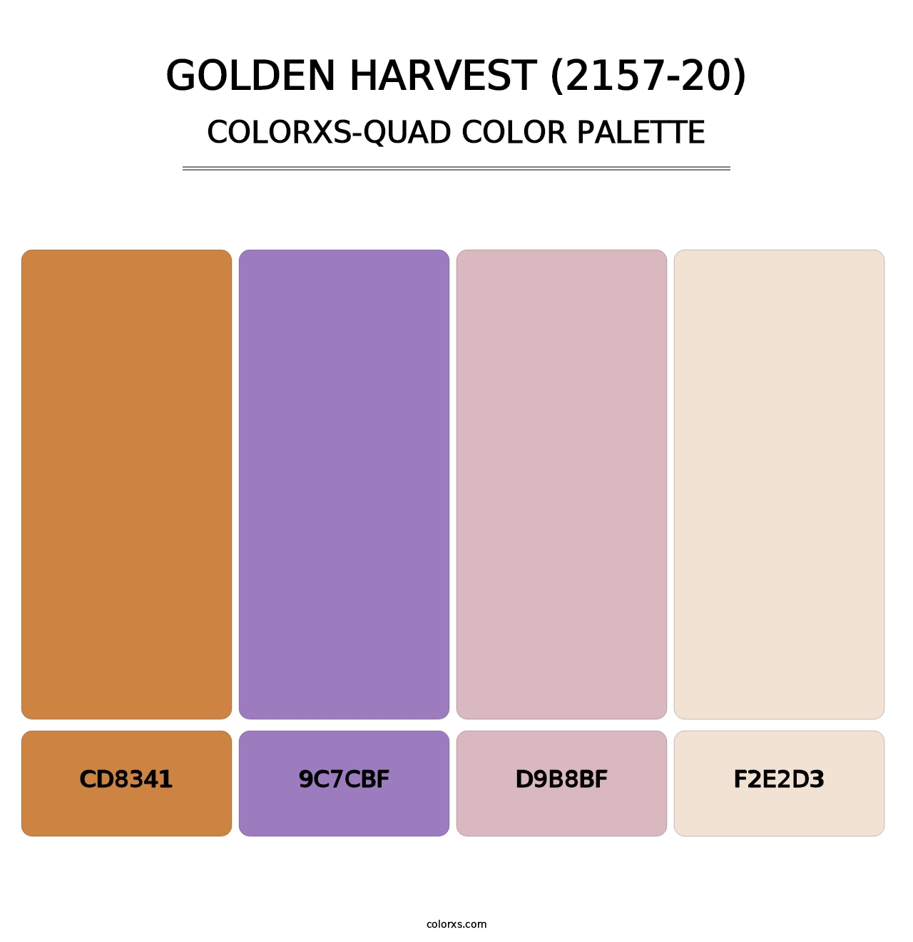 Golden Harvest (2157-20) - Colorxs Quad Palette