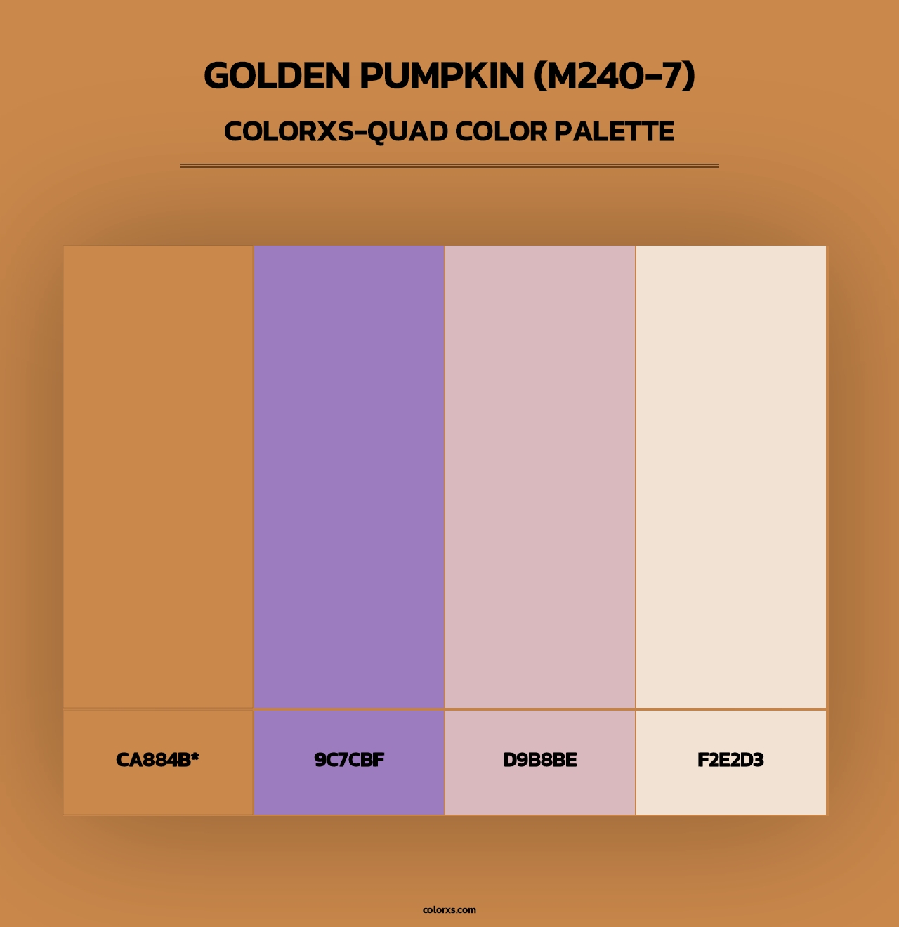 Golden Pumpkin (M240-7) - Colorxs Quad Palette