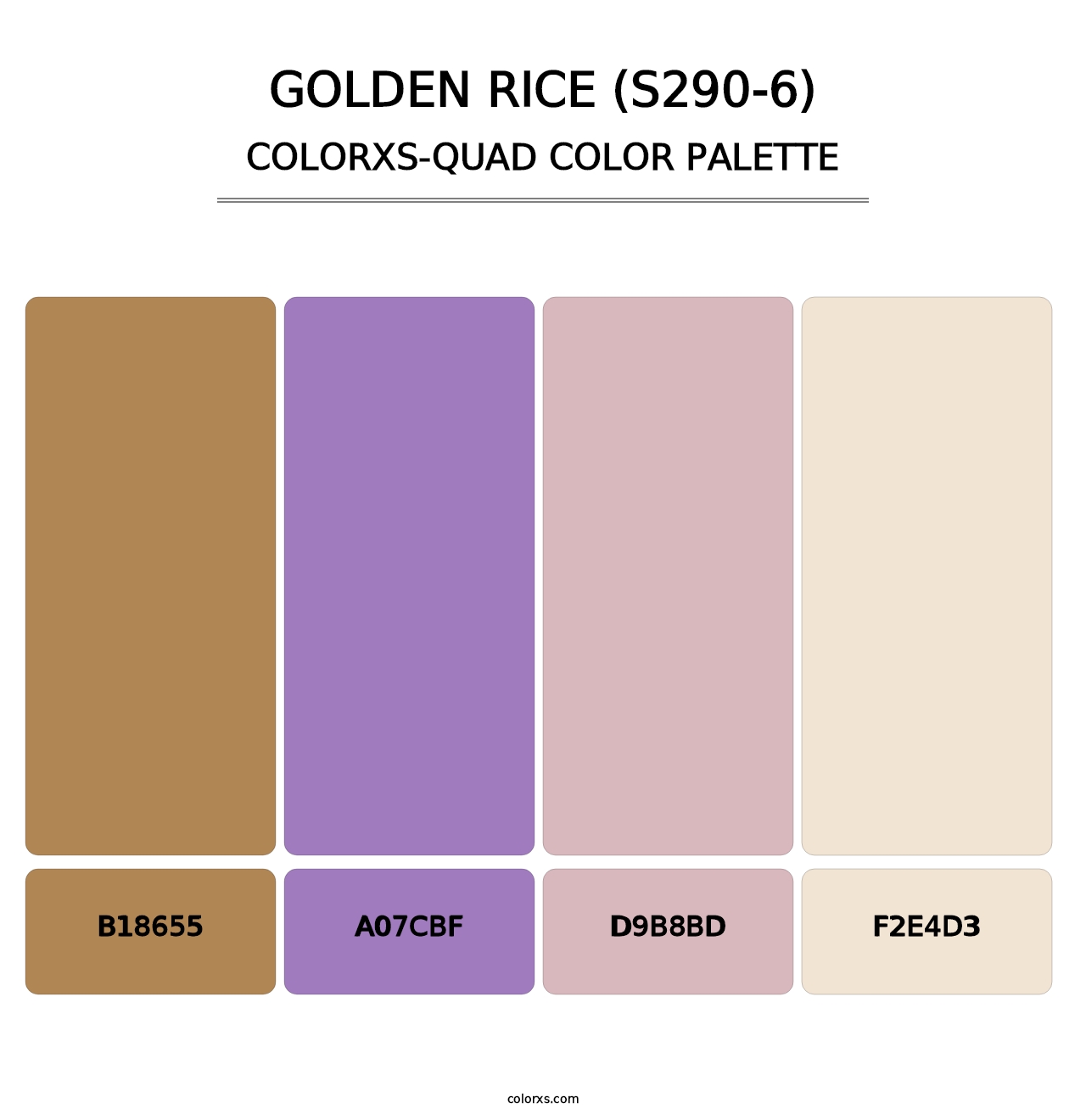 Golden Rice (S290-6) - Colorxs Quad Palette