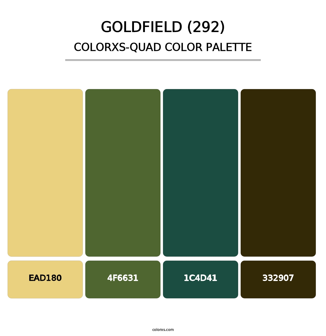 Goldfield (292) - Colorxs Quad Palette