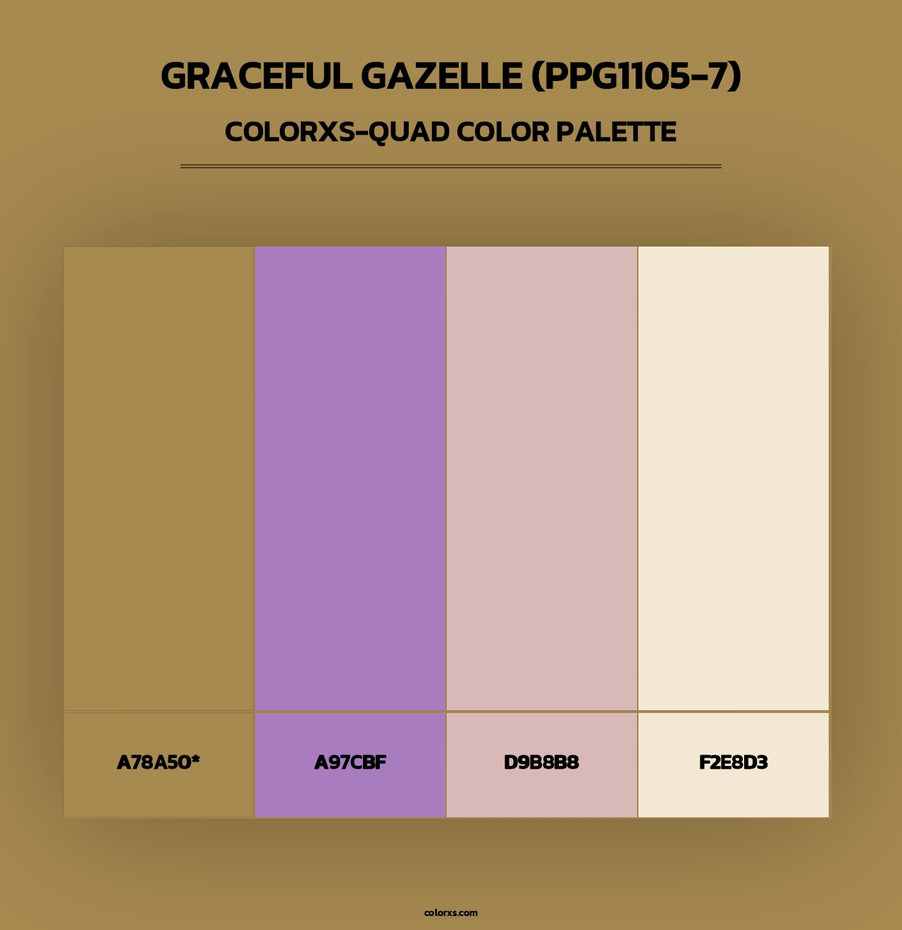 Graceful Gazelle (PPG1105-7) - Colorxs Quad Palette