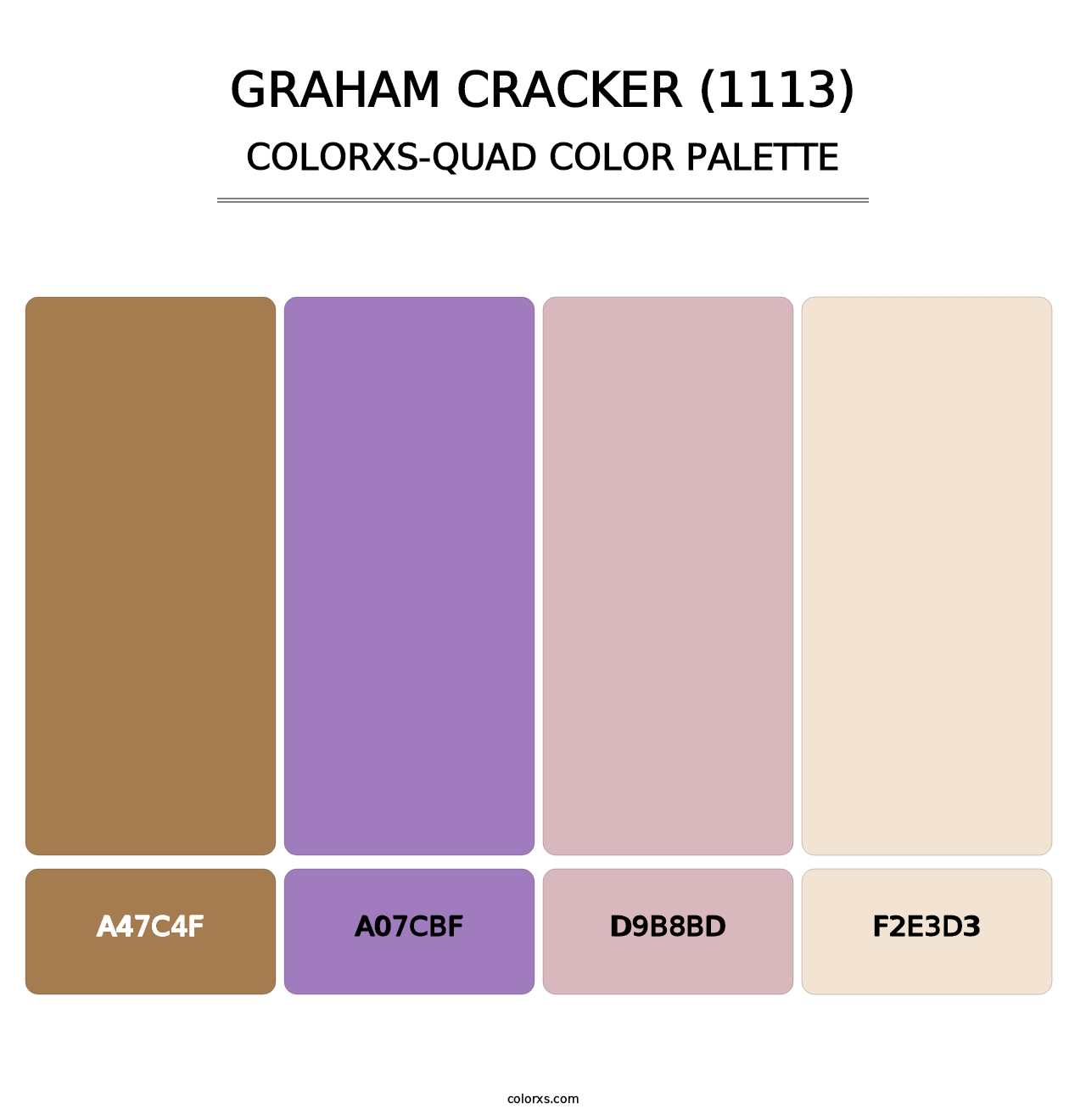 Graham Cracker (1113) - Colorxs Quad Palette