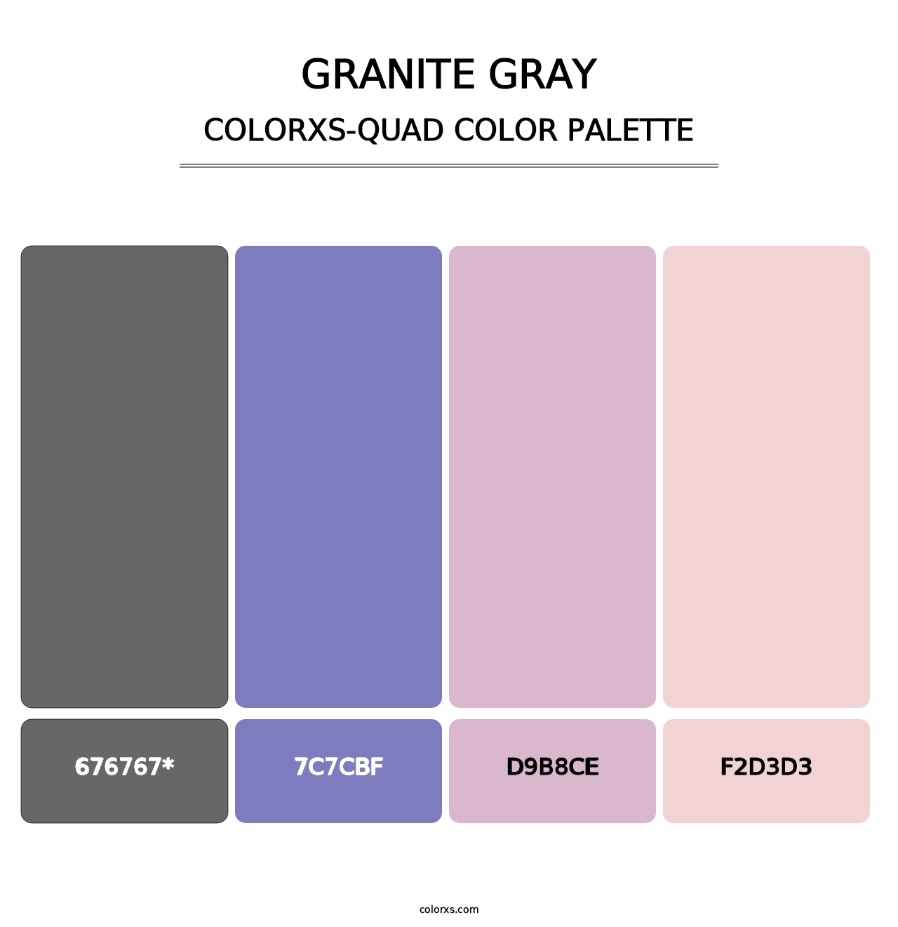 Granite Gray - Colorxs Quad Palette